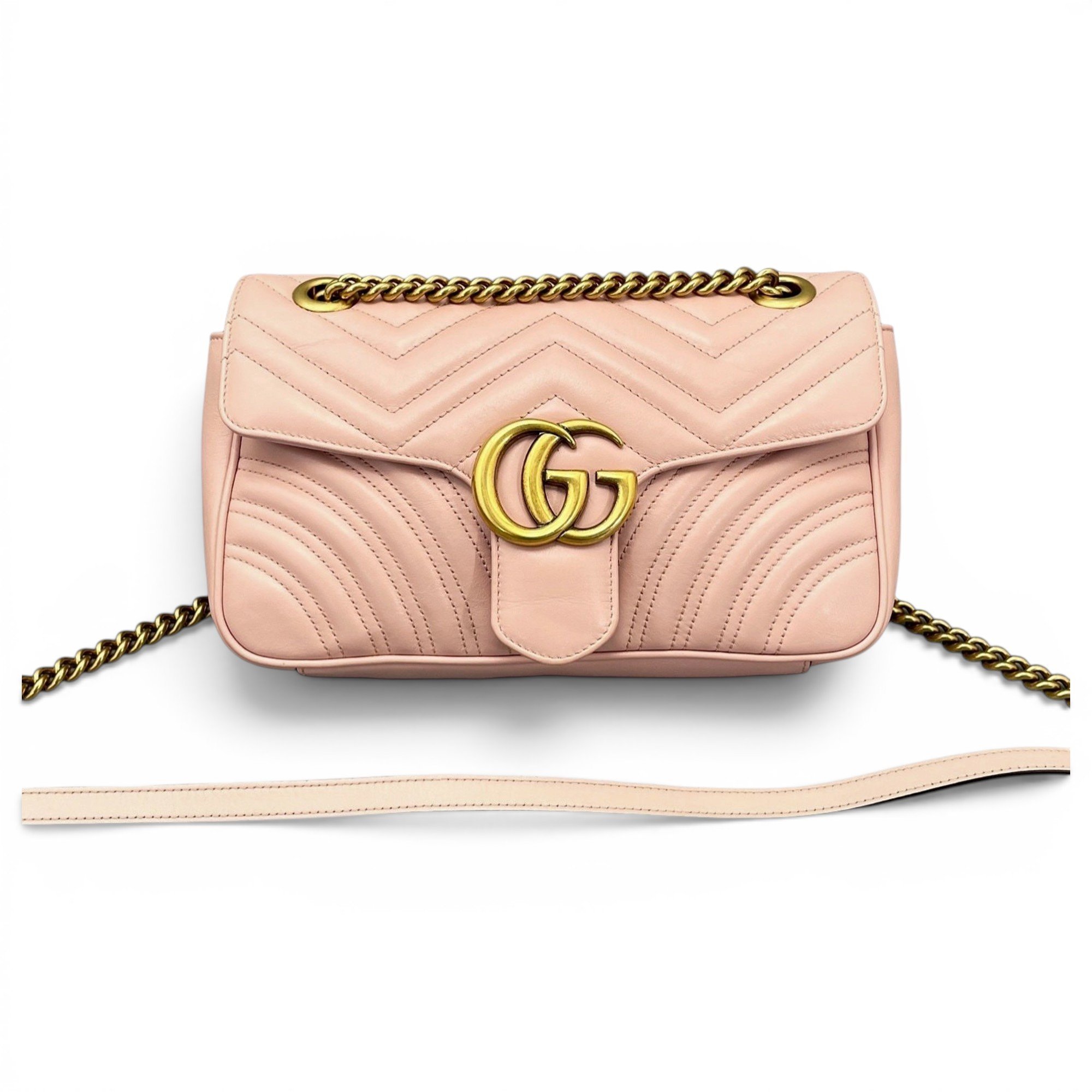 GG Marmont Flap leather handbag