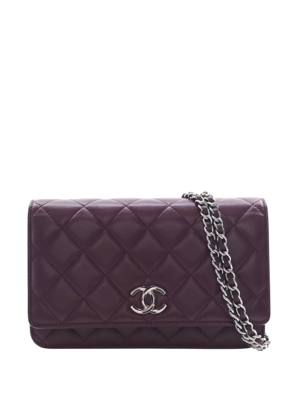 2021-2026 CC Quilted Lambskin Wallet On Chain crossbody bag