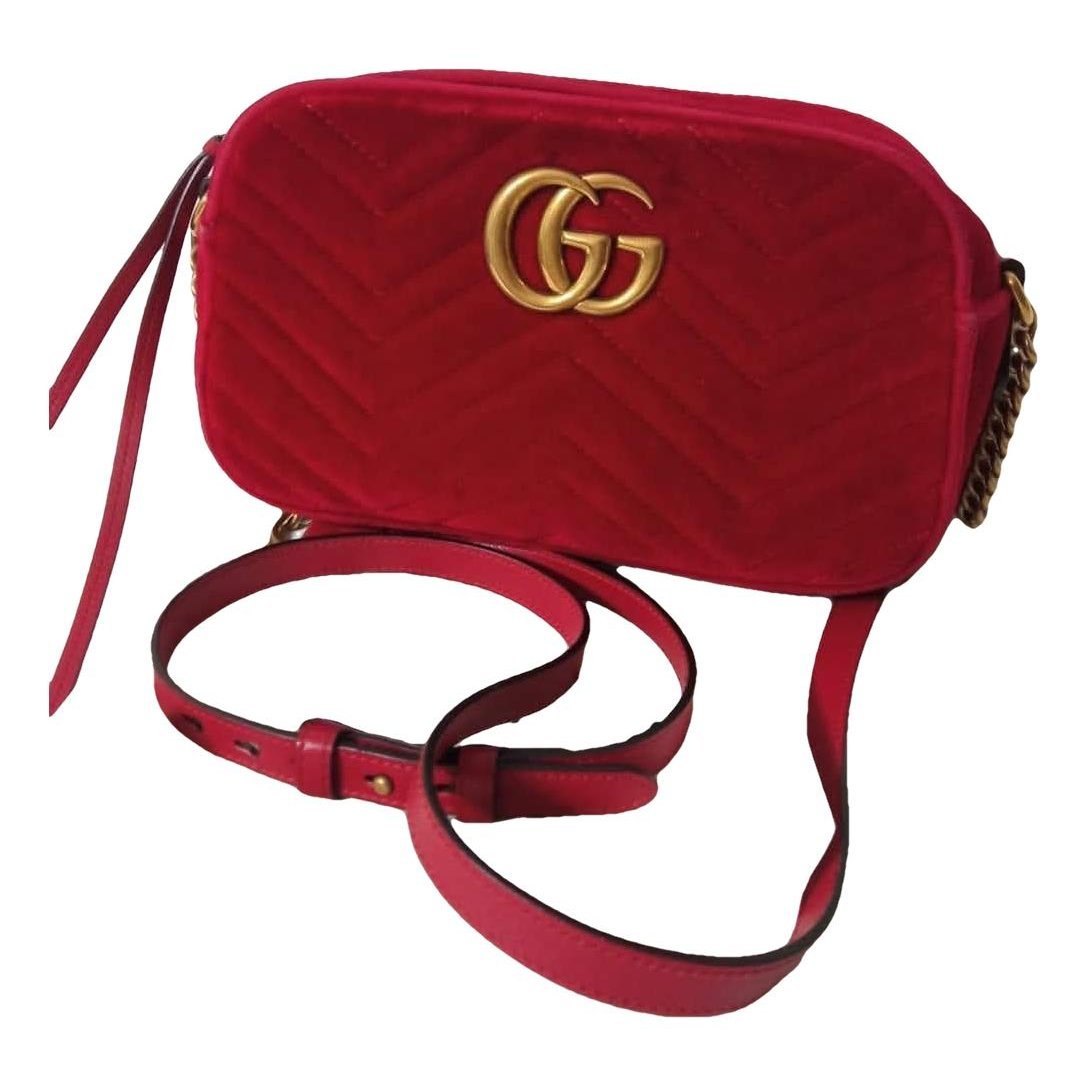 GG Marmont velvet crossbody bag