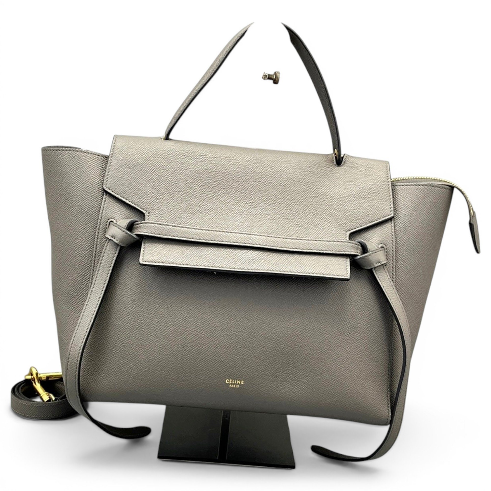 Belt leather handbag