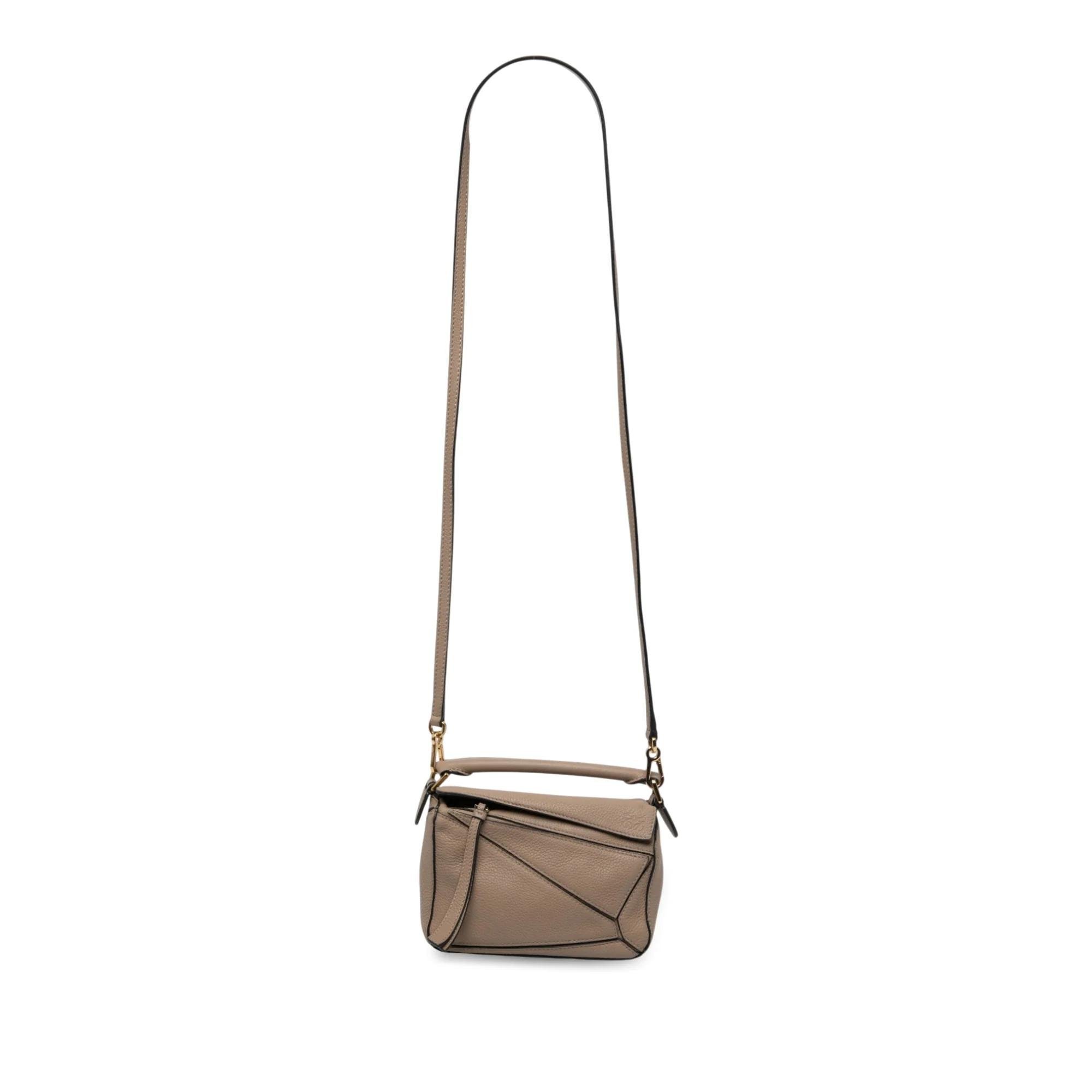 Puzzle leather handbag