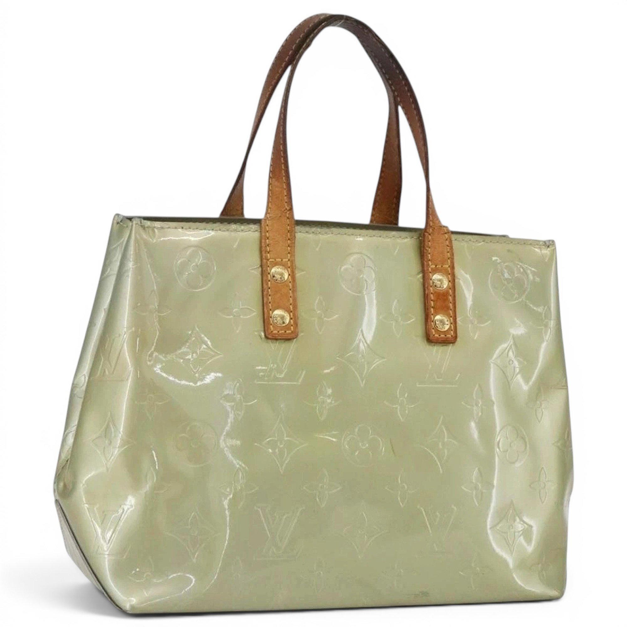 Patent leather handbag