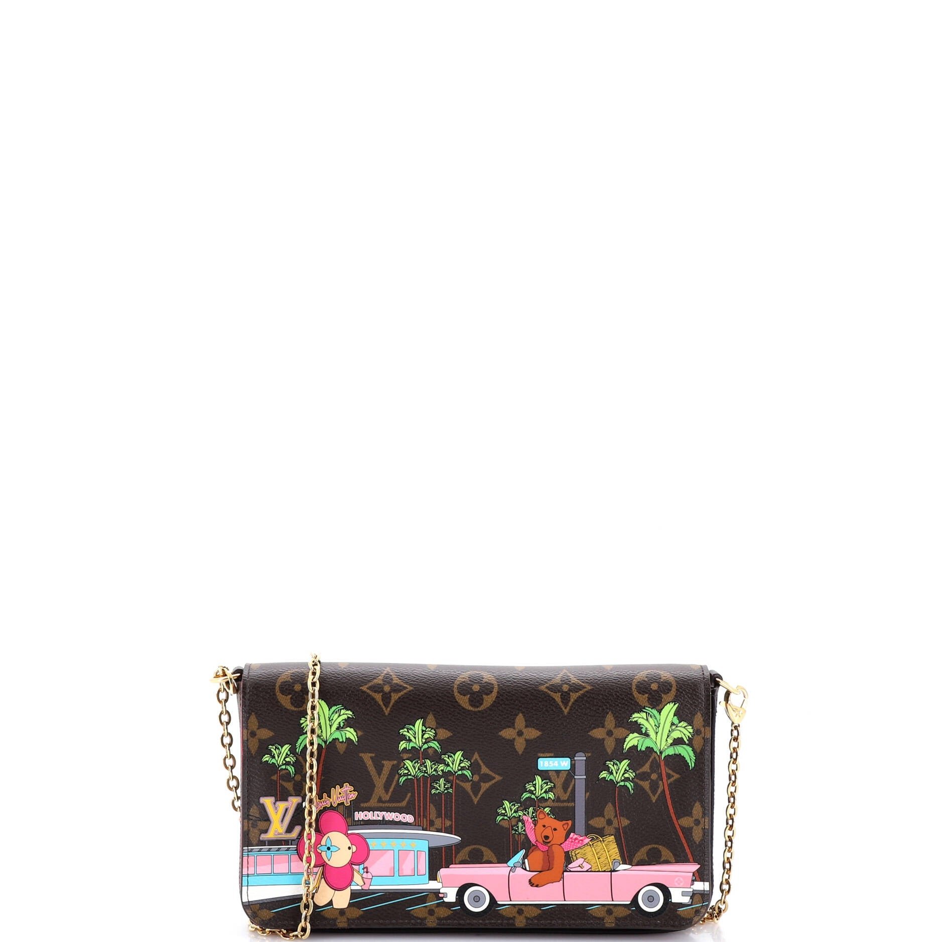 Felicie Pochette Limited Edition Vivienne Xmas Monogram Canvas