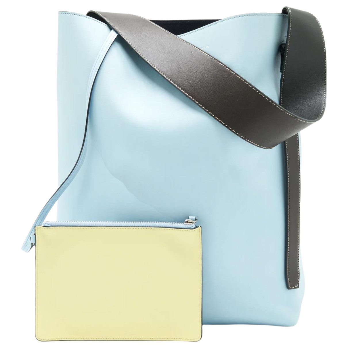Cabas leather handbag