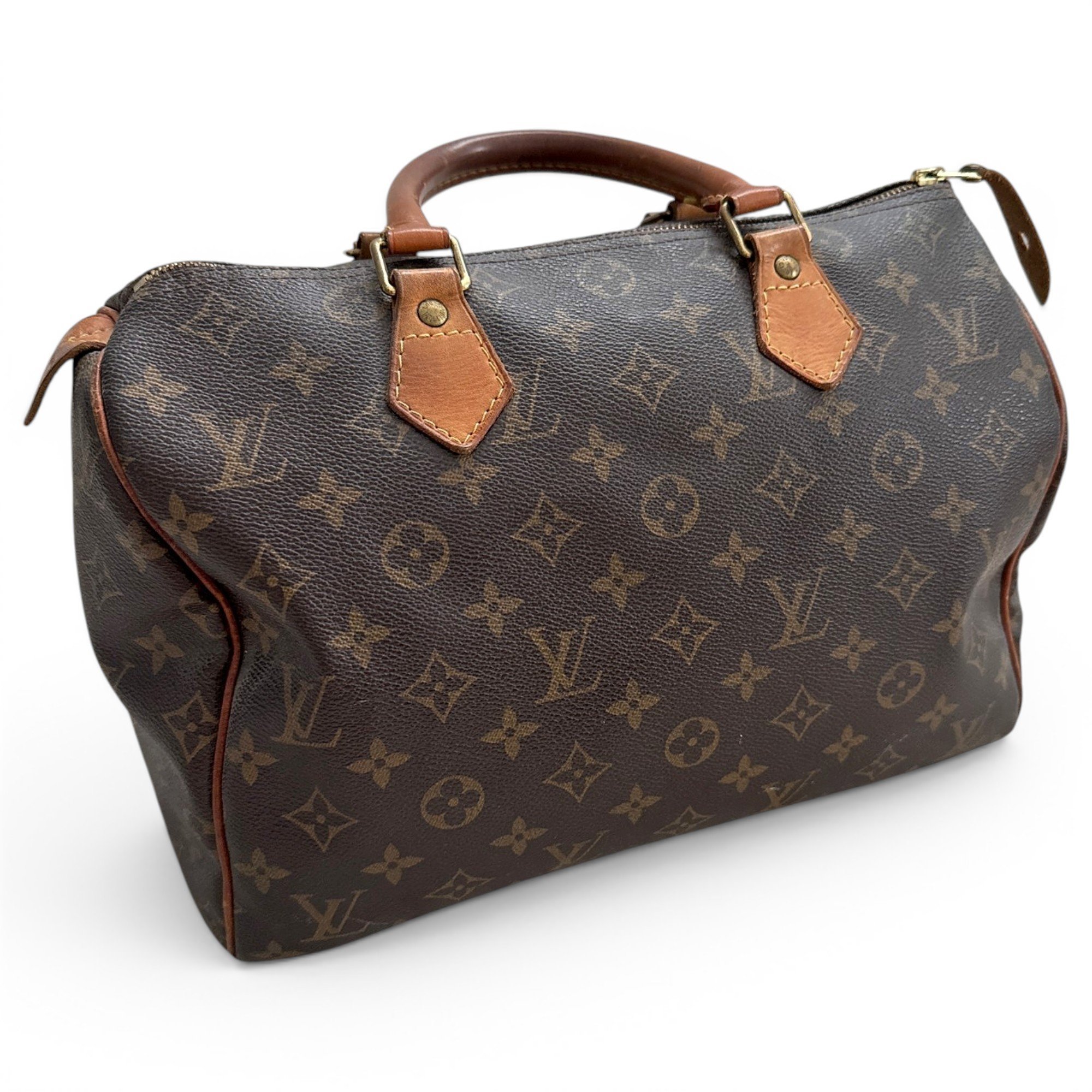 Speedy leather handbag