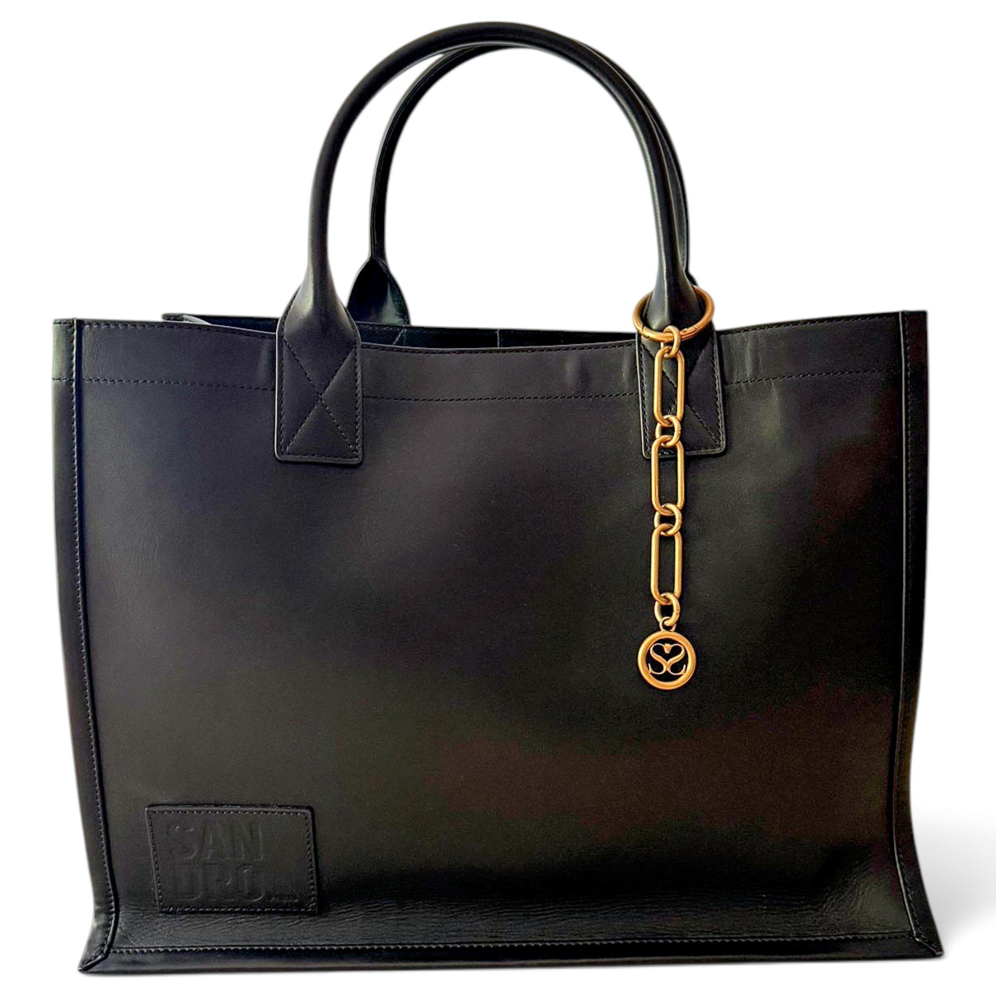 Leather tote