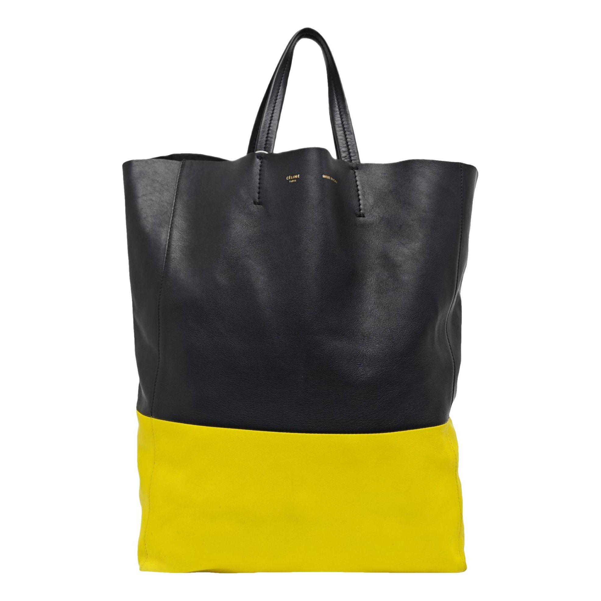 Cabas leather handbag