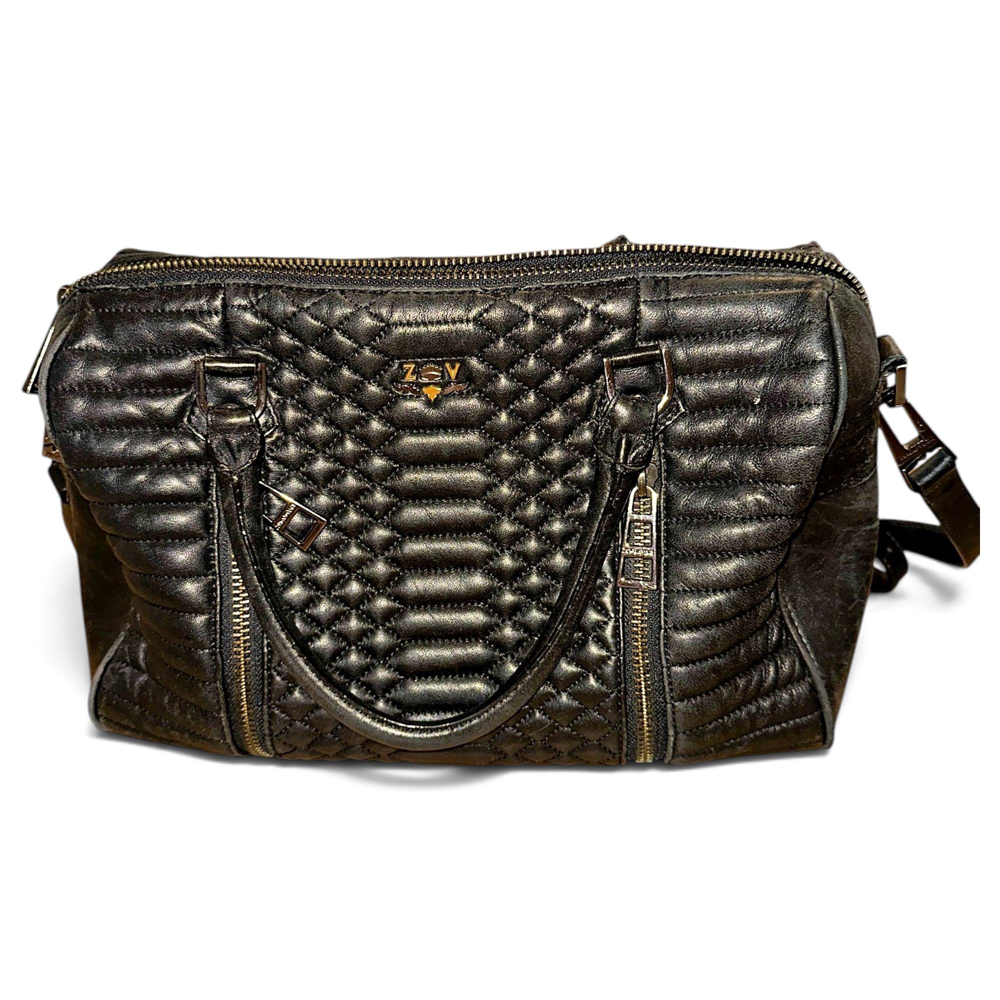 Sunny leather bowling bag