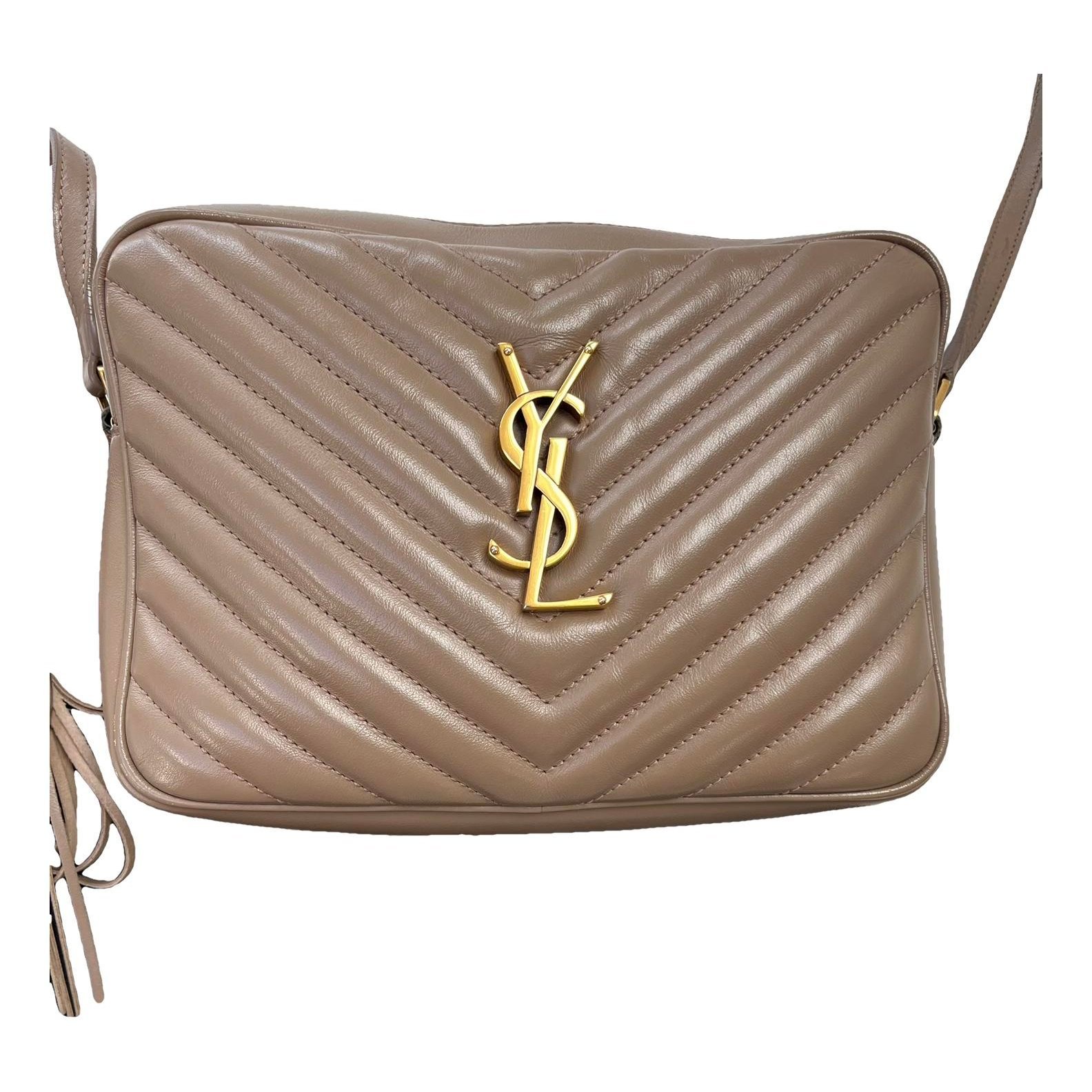 Camera Lou leather crossbody bag