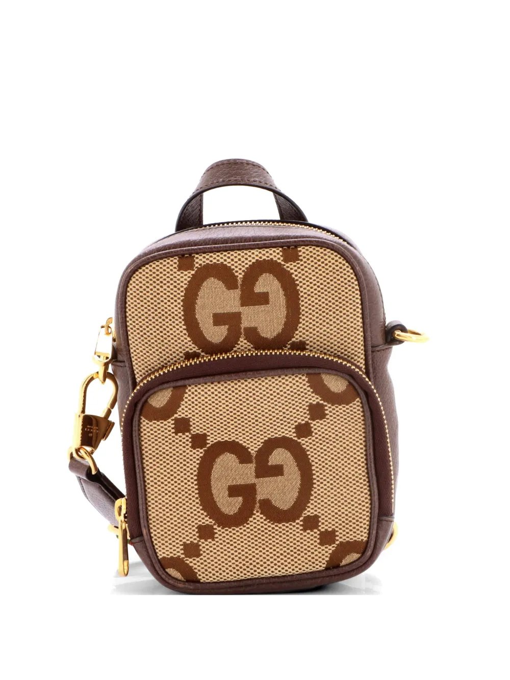 Front Pocket Web Jumbo GG Canva Mini crossbody bag