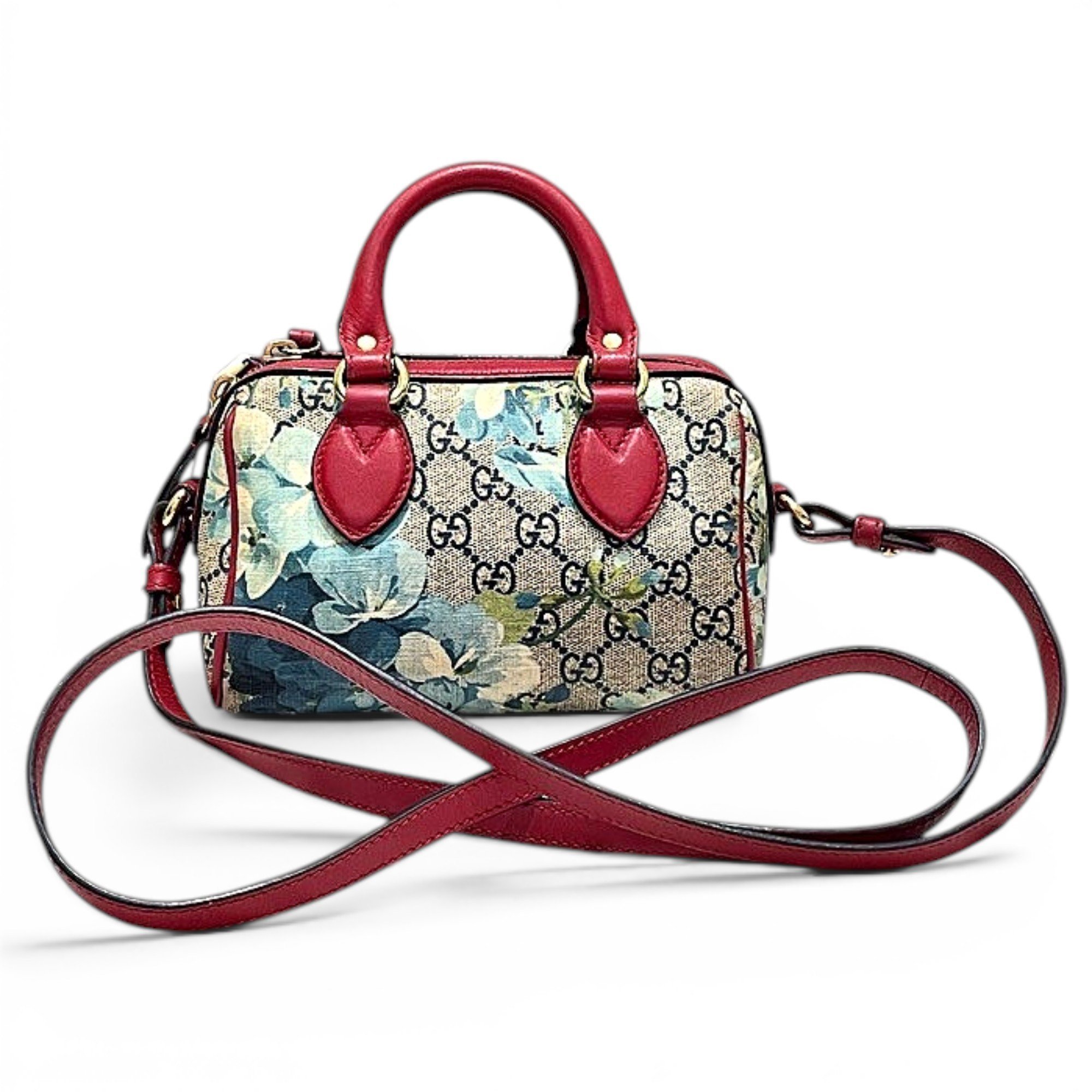 Boston leather bowling bag