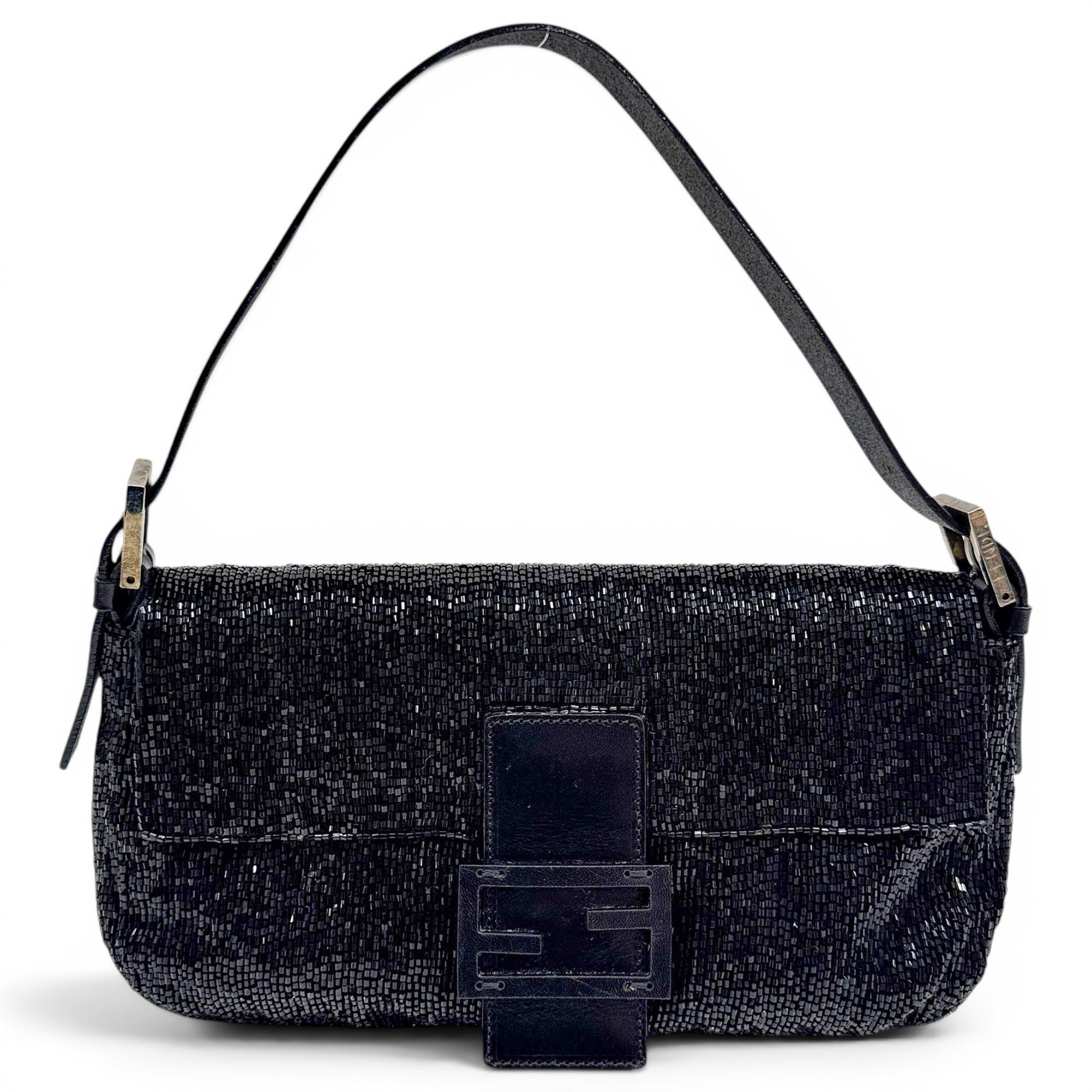 Baguette glitter handbag