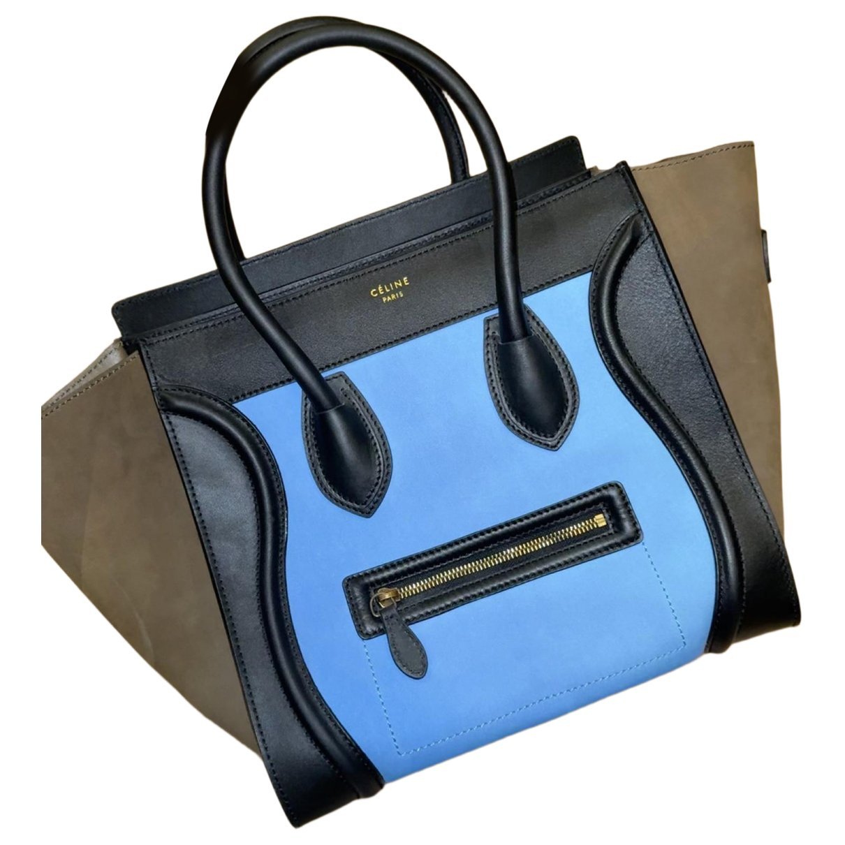 Luggage leather tote