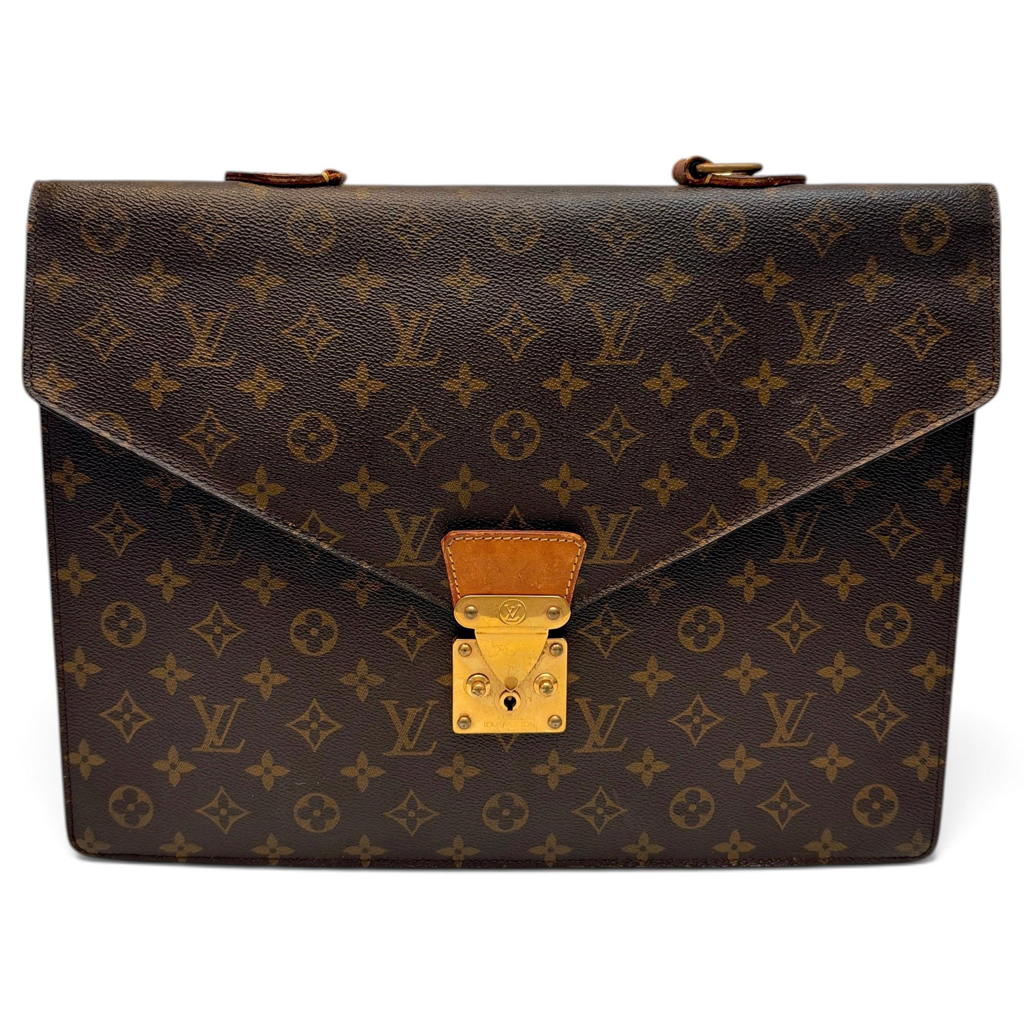 Leather clutch bag