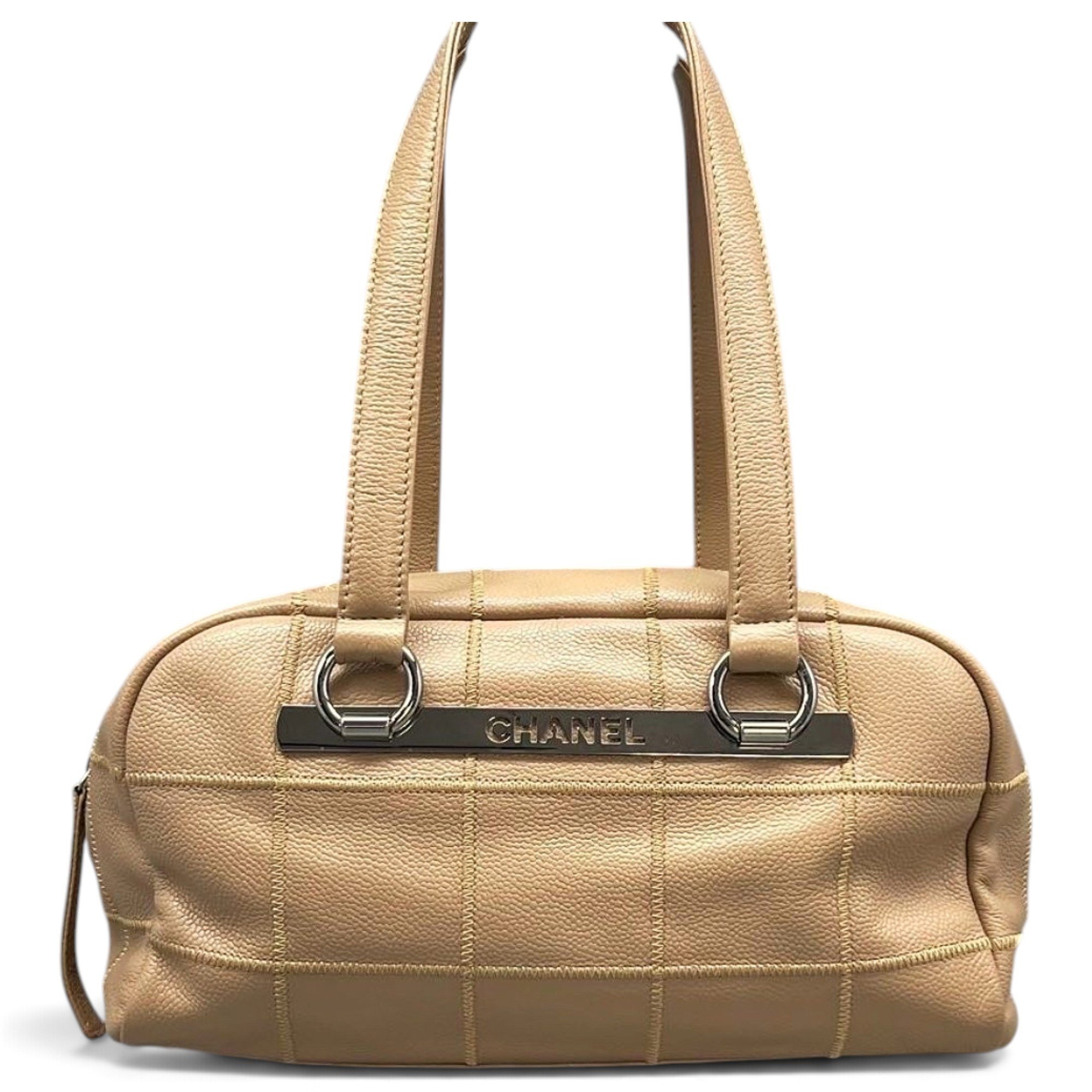 Leather bowling bag