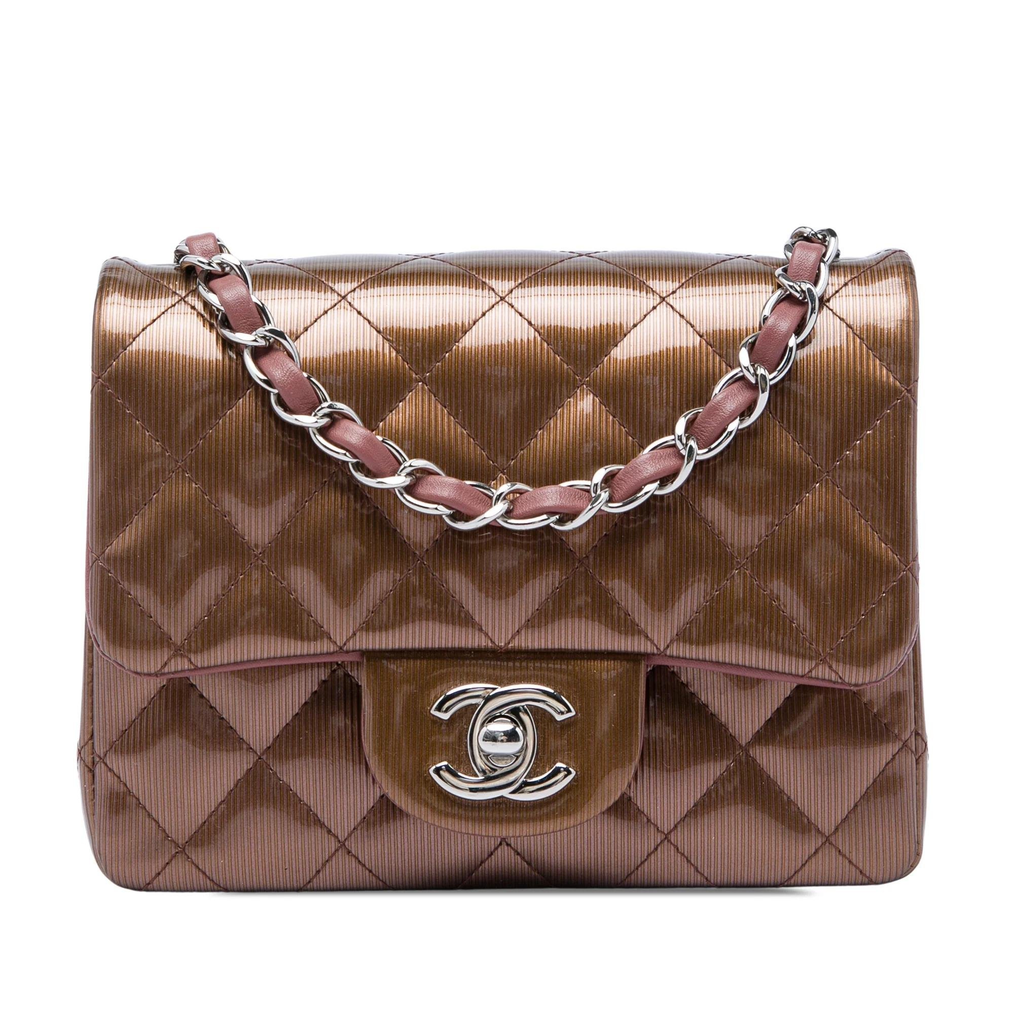Patent leather handbag