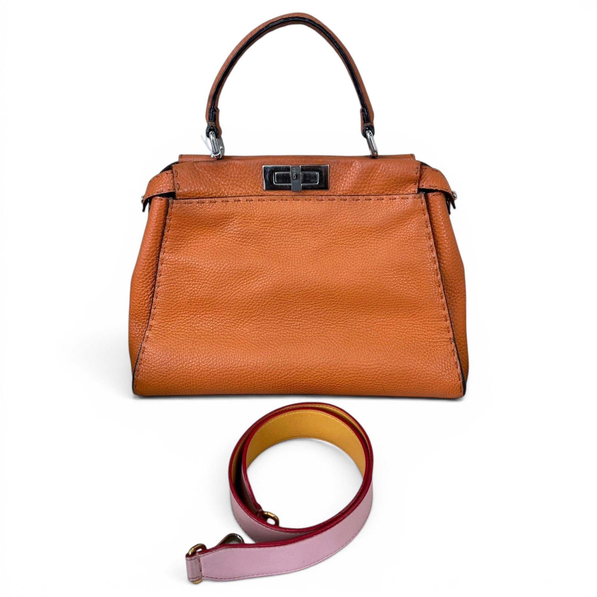 Peekaboo leather handbag