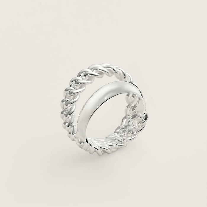 Sans Coloris Boucle Sellier Inflexible Ring, Medium Model