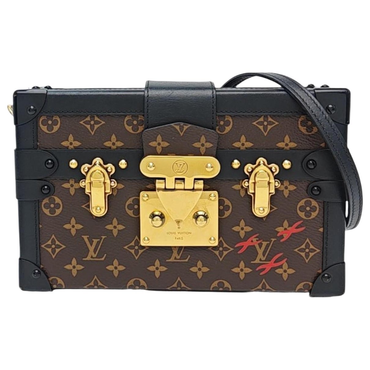 Petite Malle leather handbag