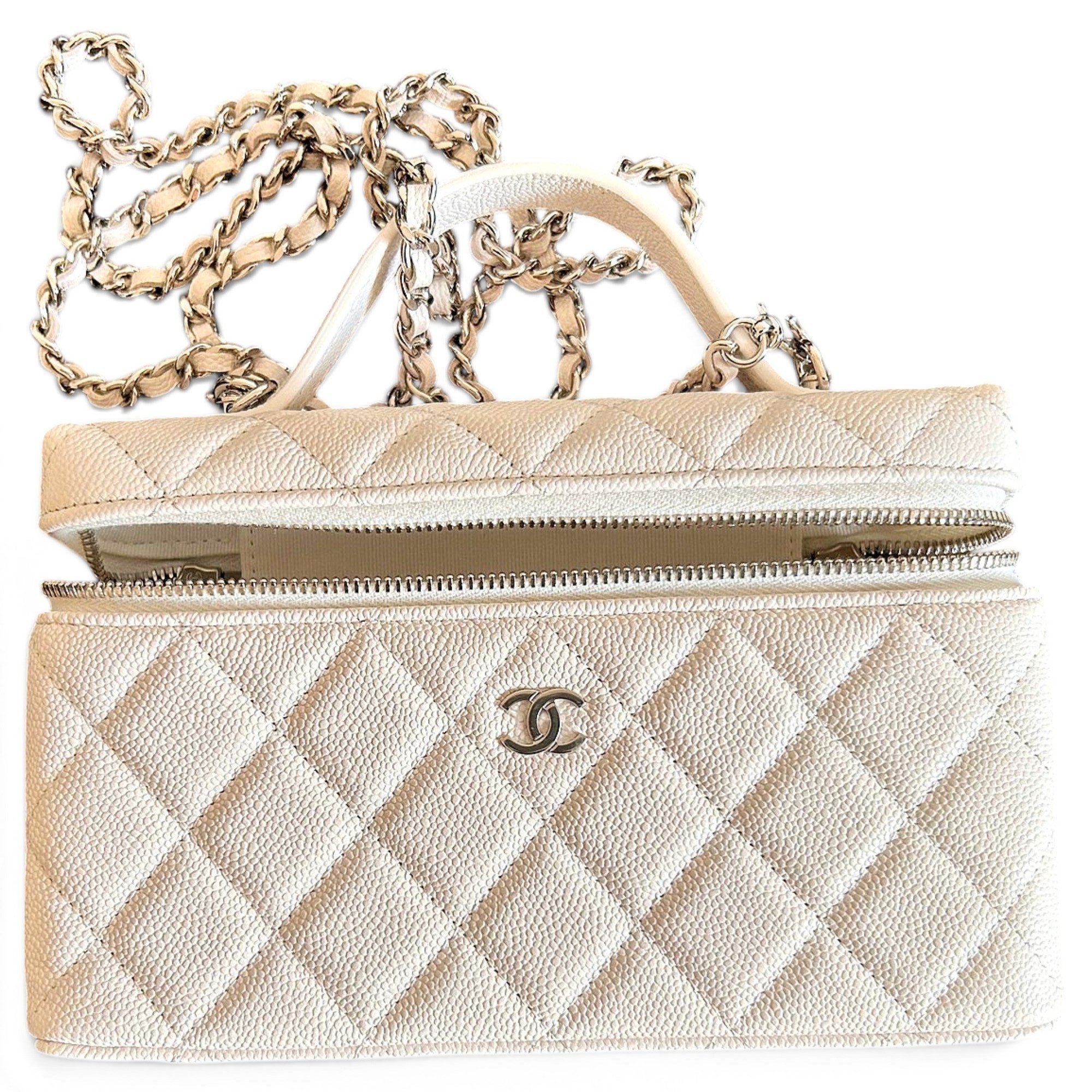 Vanity leather crossbody bag