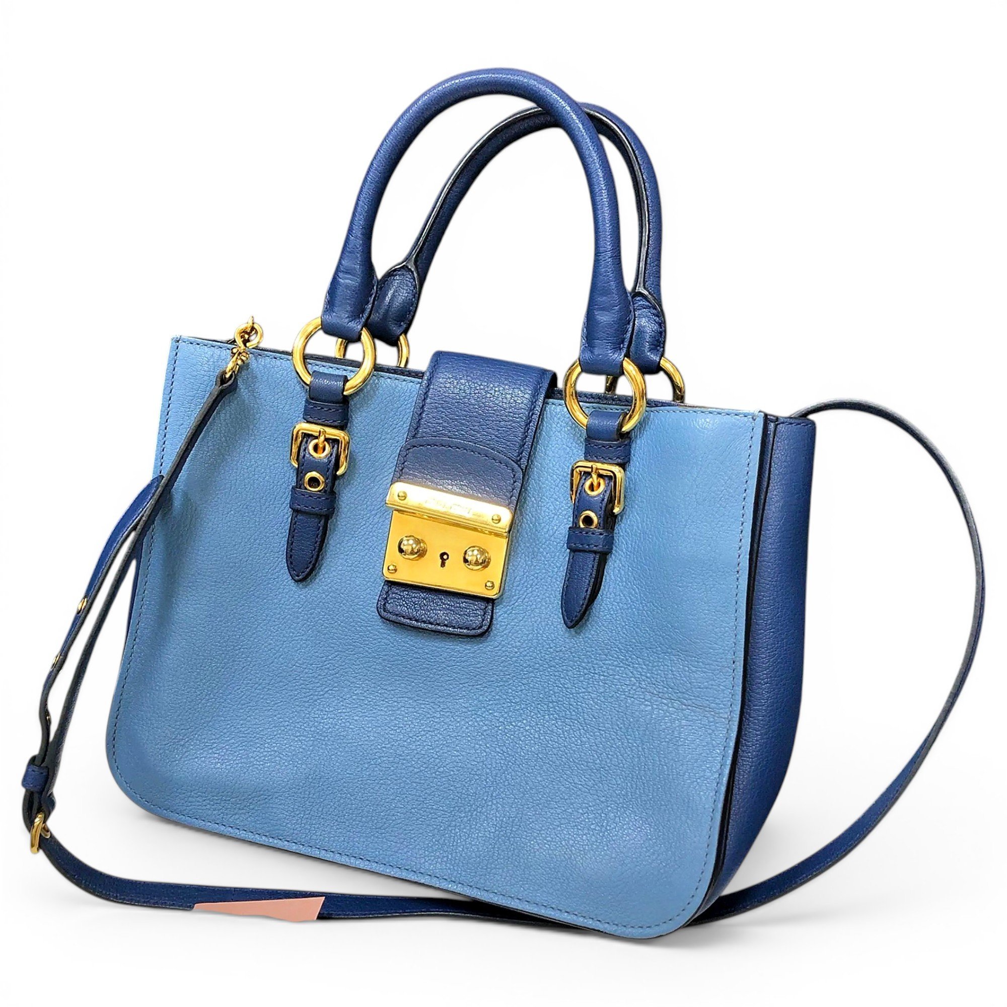 Coffer leather crossbody bag