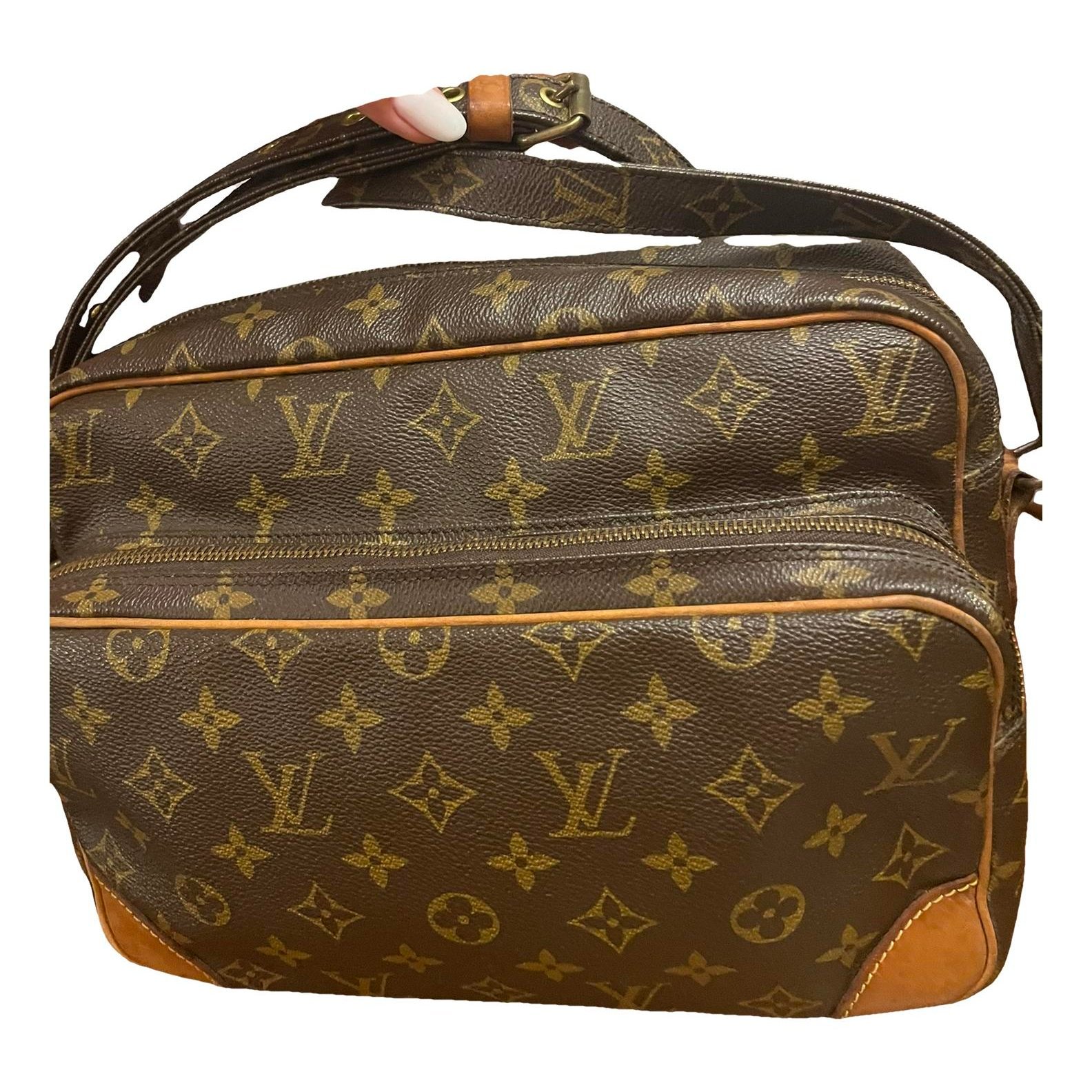 Nile faux fur crossbody bag