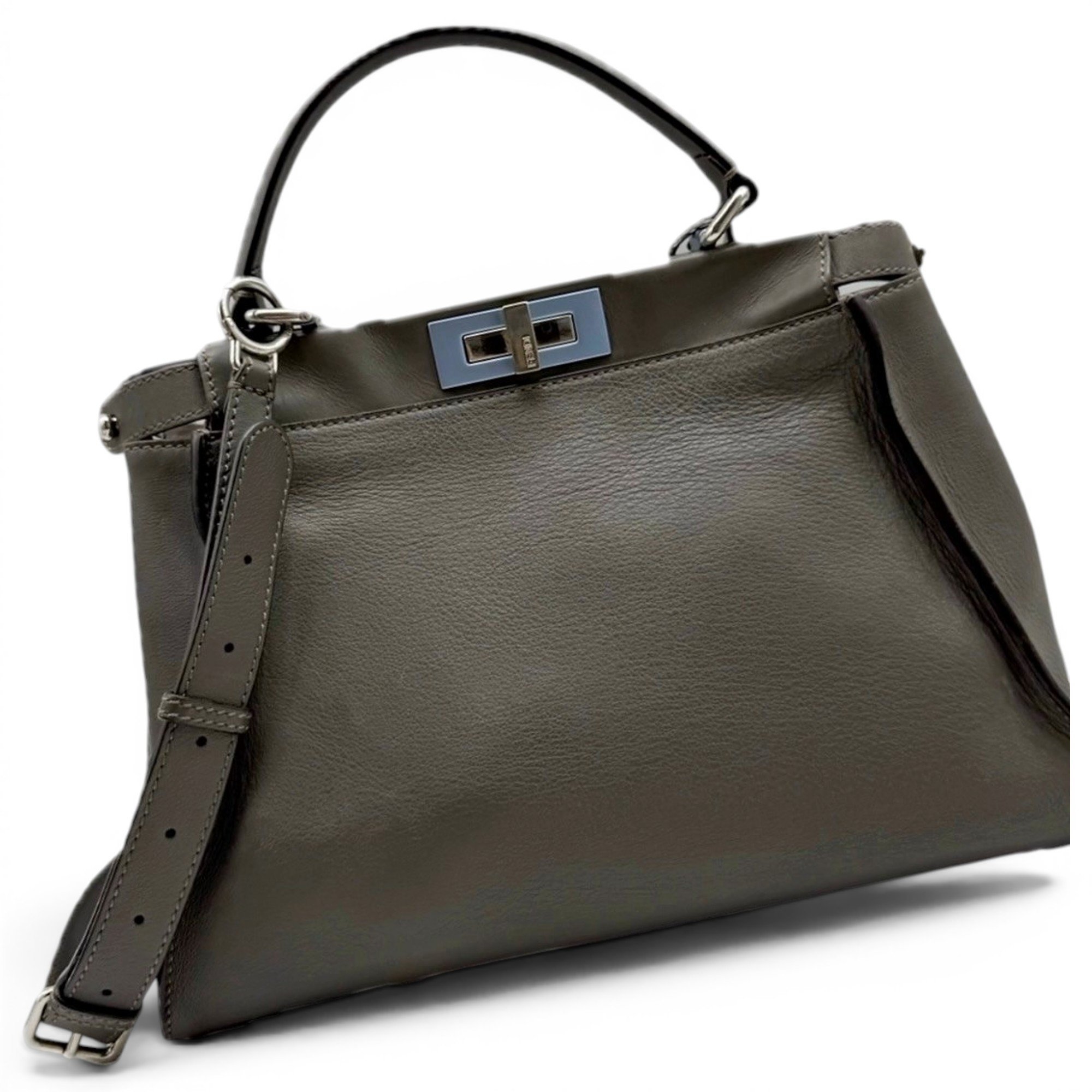 Peekaboo leather handbag