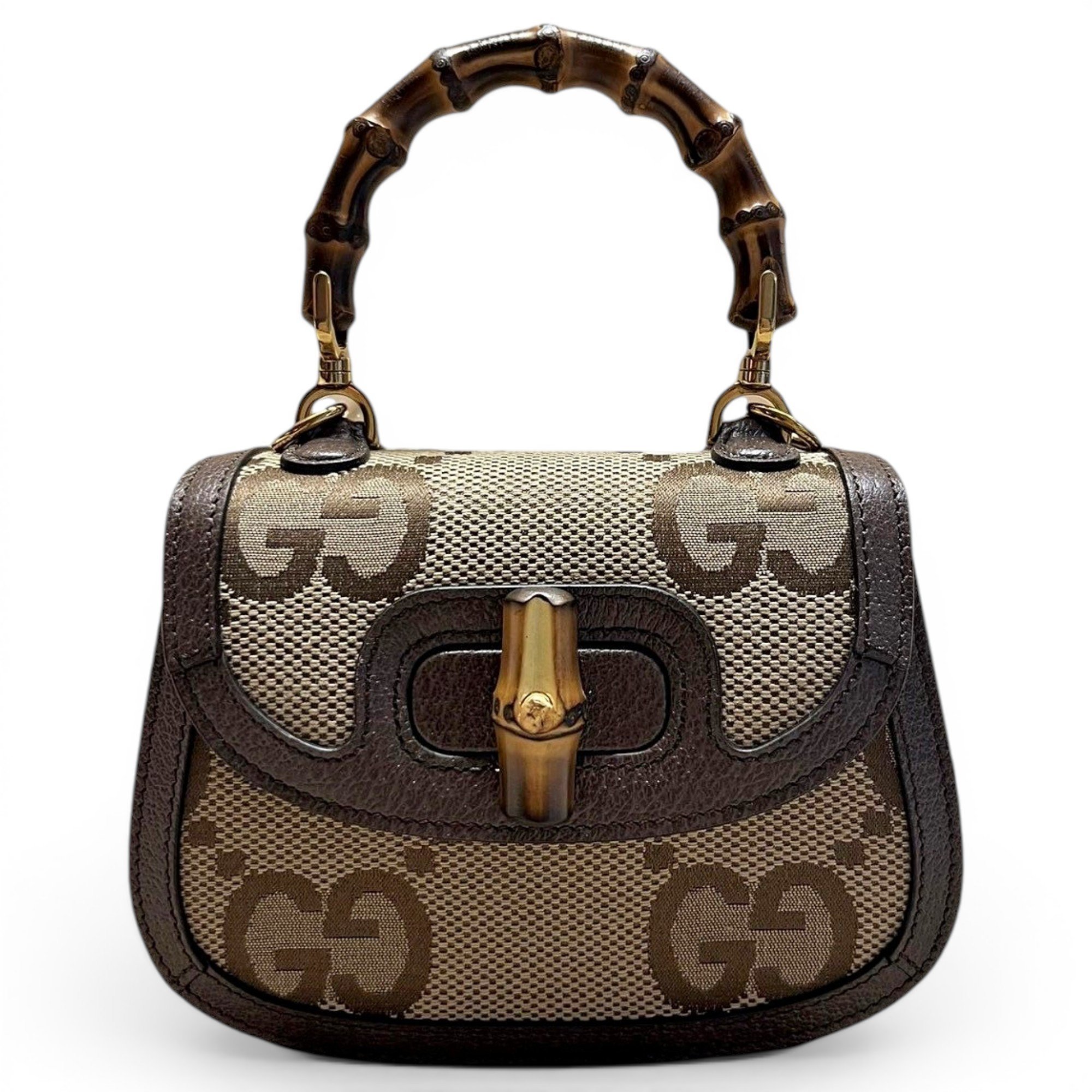 Vintage Bamboo cloth handbag