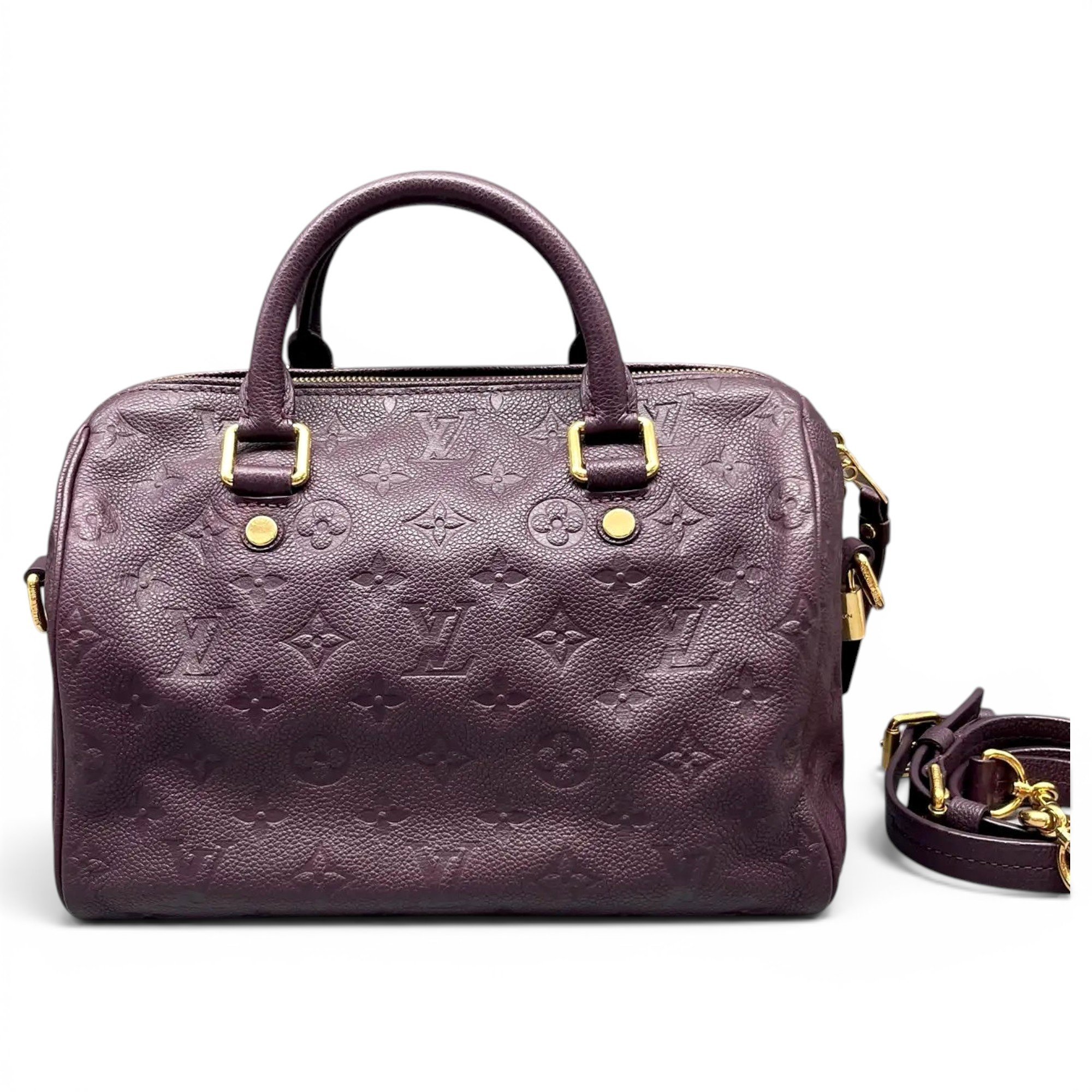 Speedy leather handbag