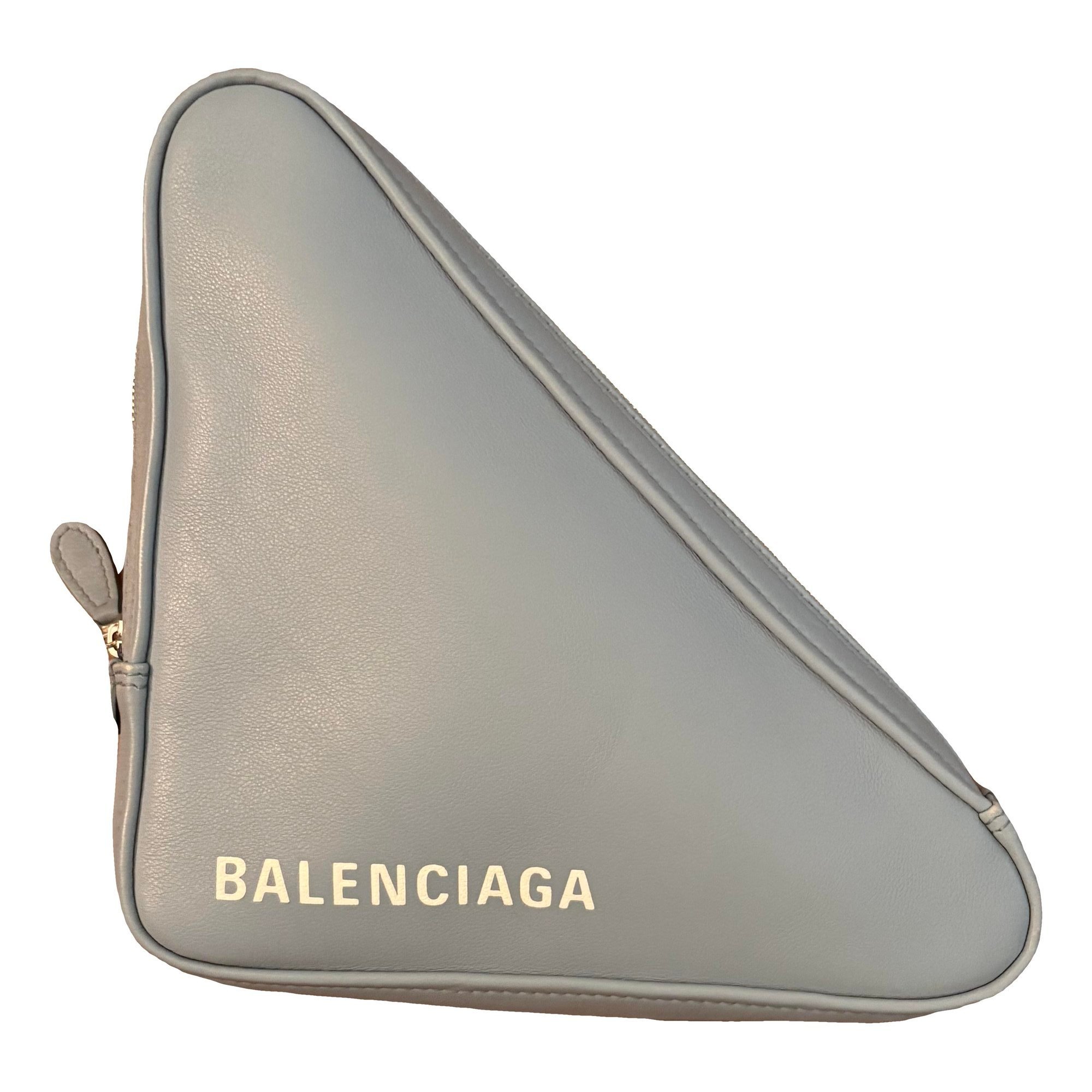 Leather clutch bag