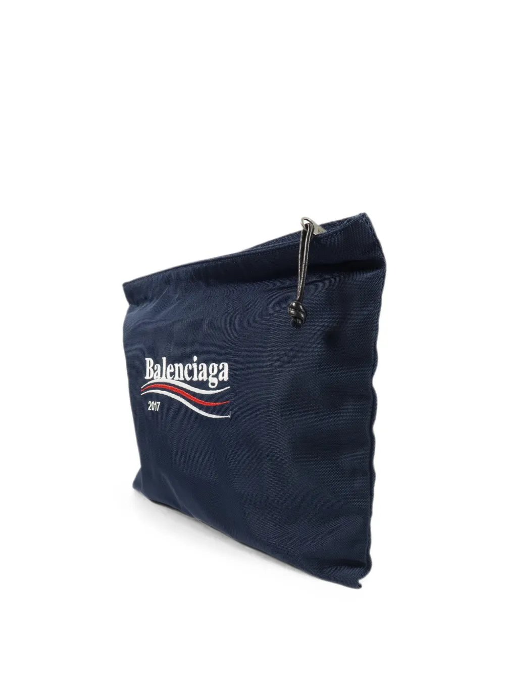 2017 logo-embroidered cluch bag
