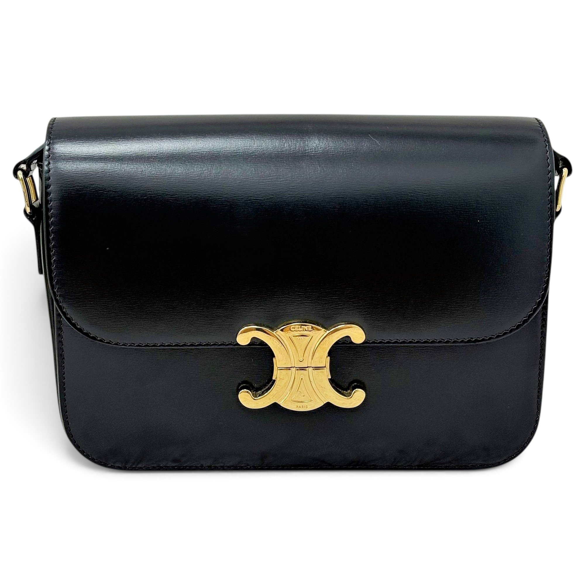 Triomphe leather handbag