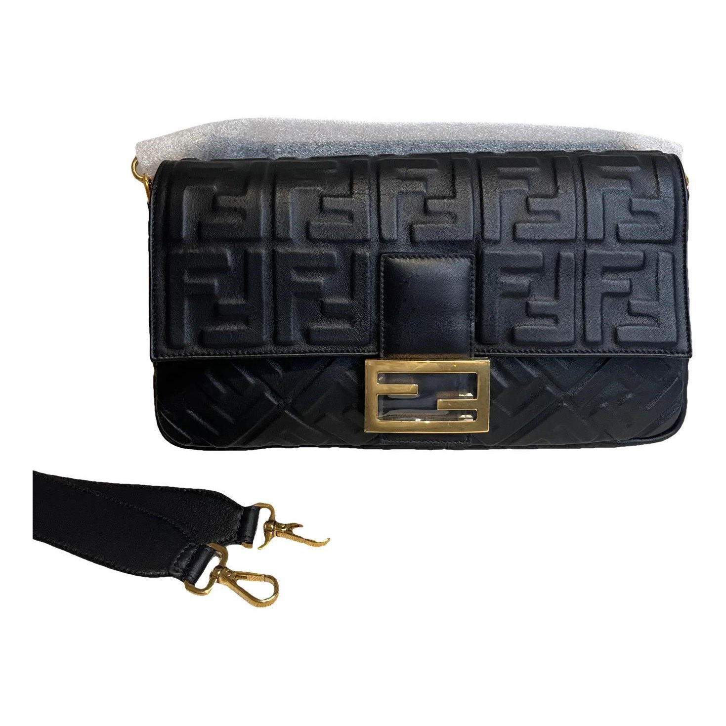 Baguette leather handbag
