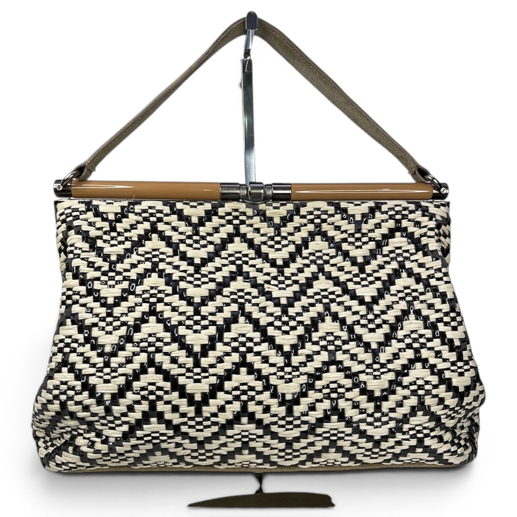 Patent leather handbag