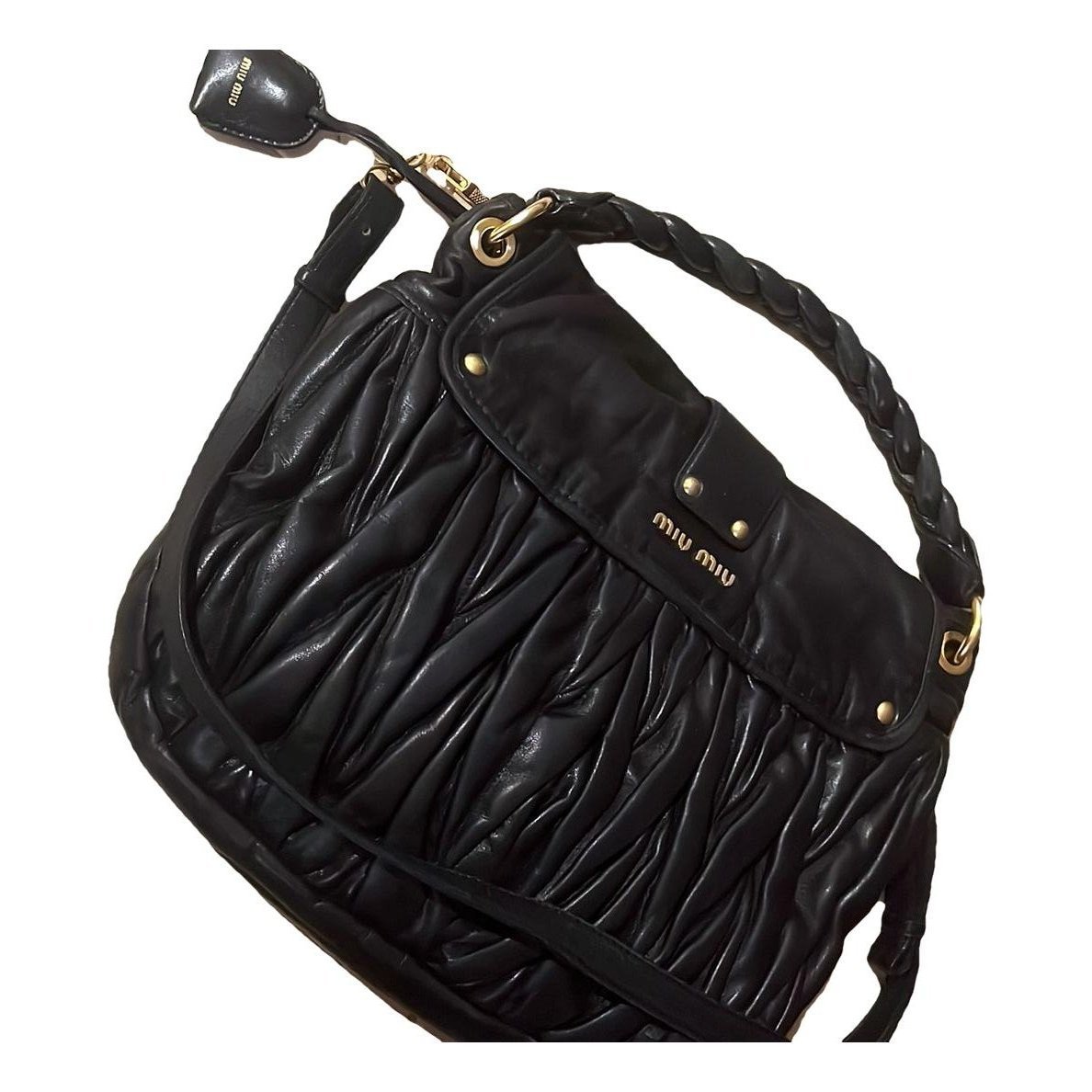 Coffer leather crossbody bag