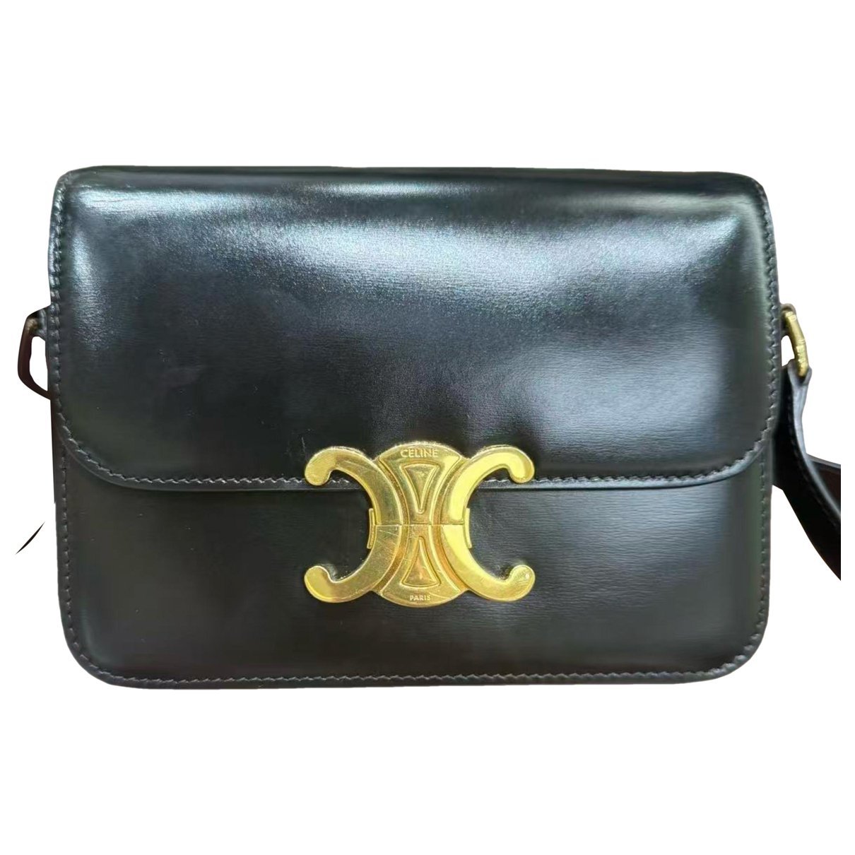 Triomphe leather handbag