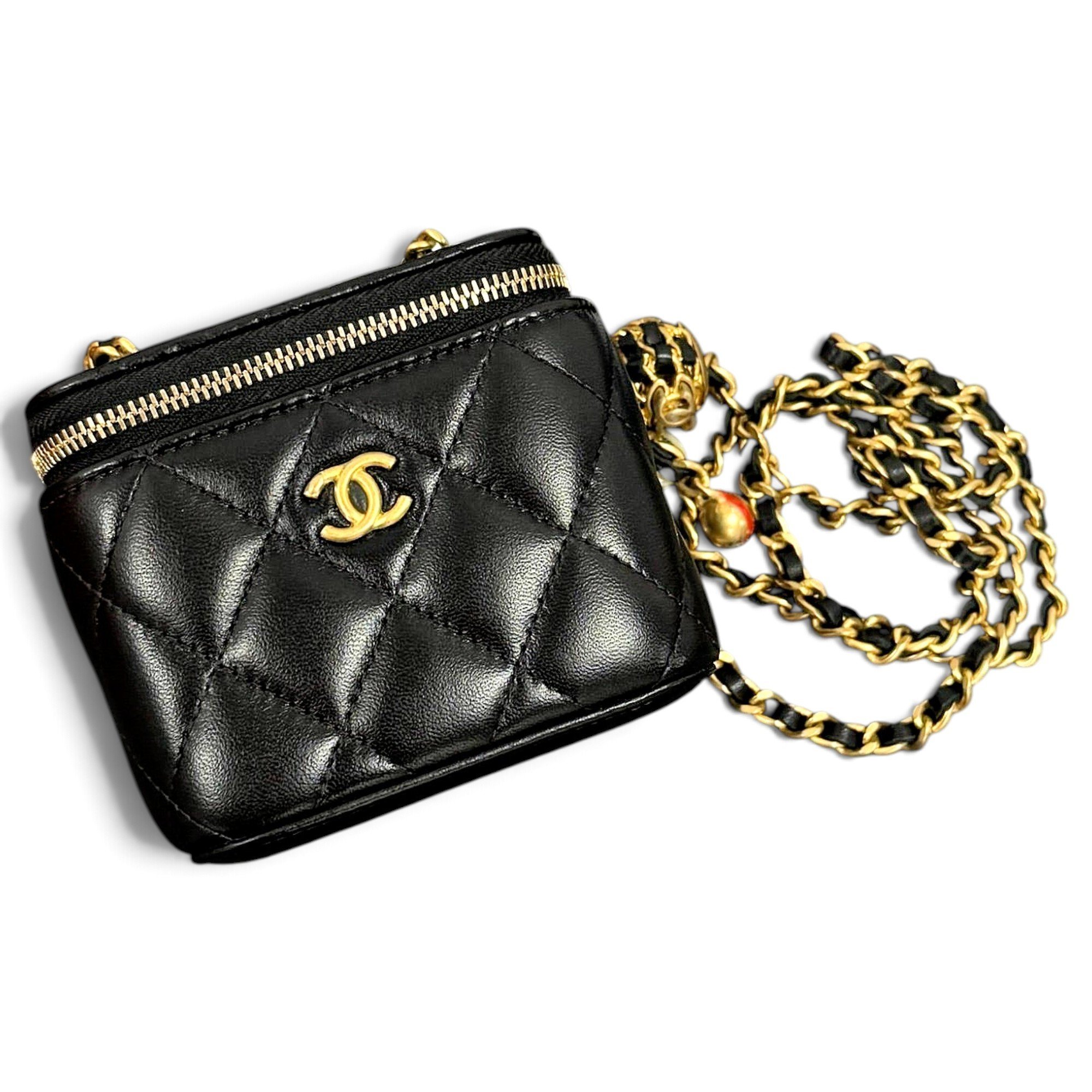 Trendy CC Vanity leather handbag