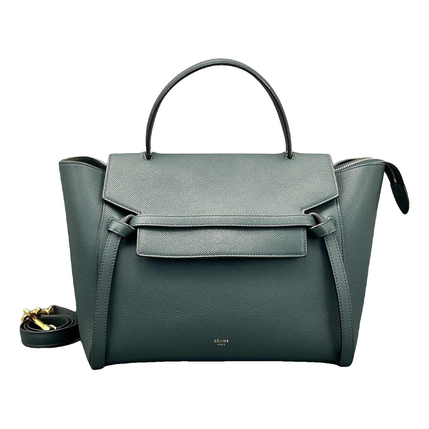 Belt leather handbag