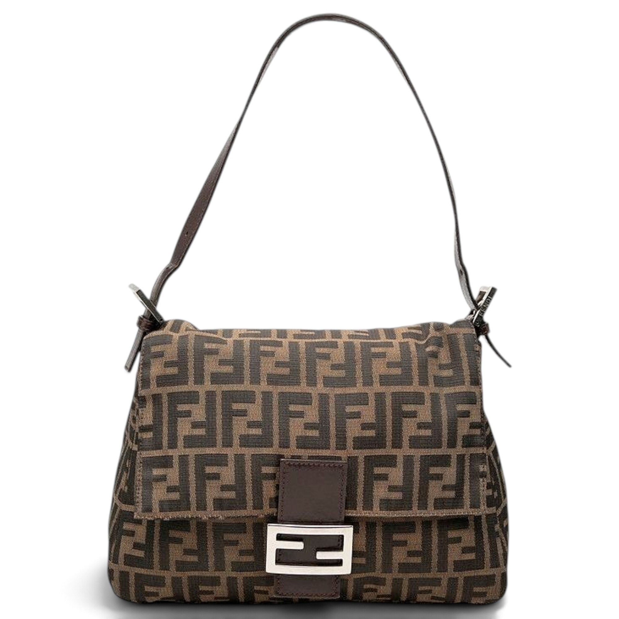 Pocket leather handbag