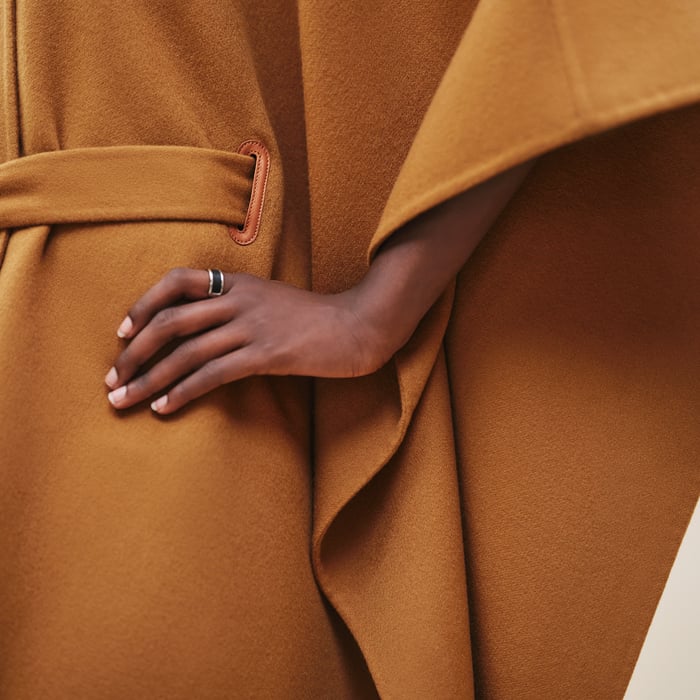 Marron Caramel Cashmere Opera Cape