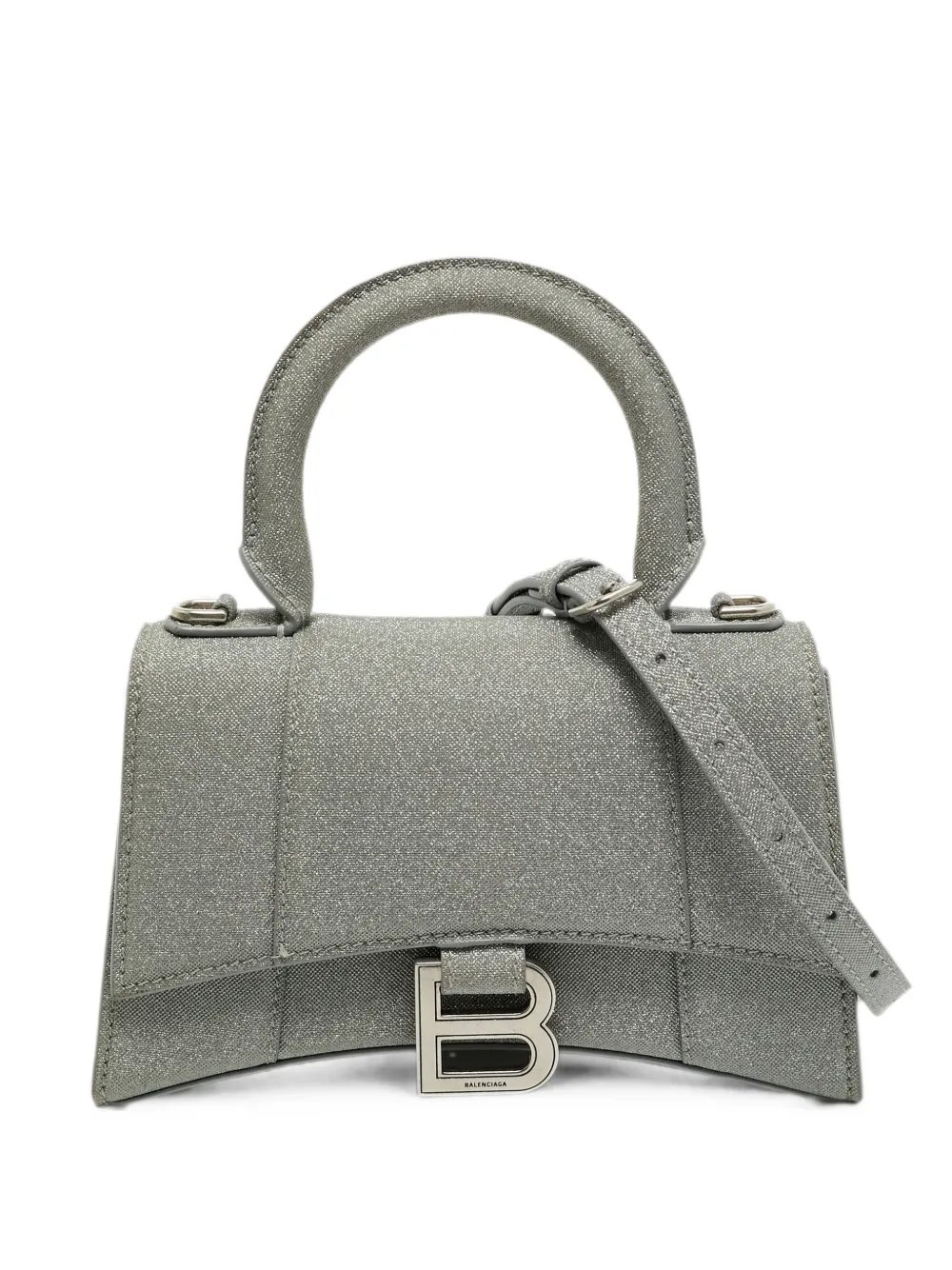 Hourglass glitter mini bag