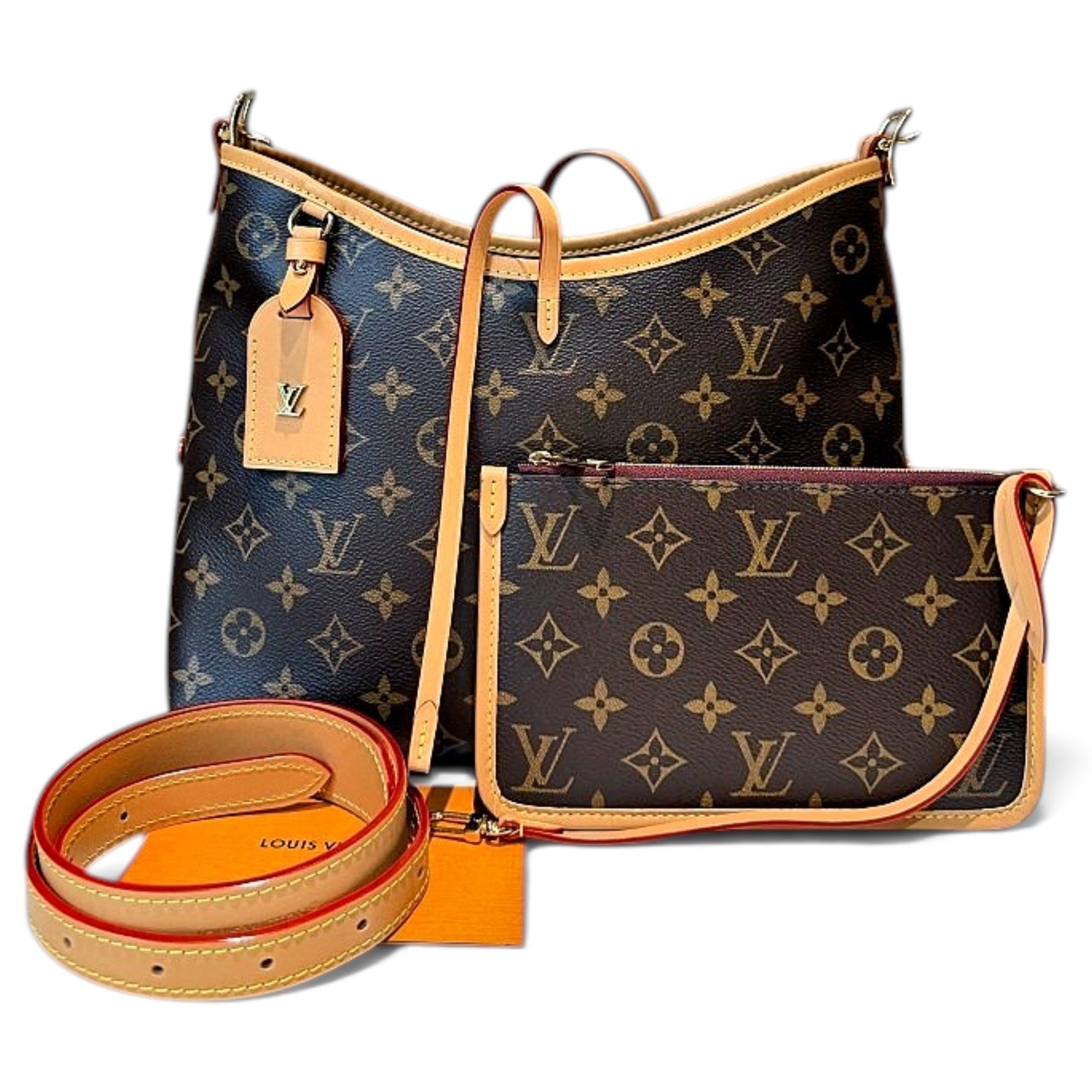 Louis Vuitton Carry All leather handbag
