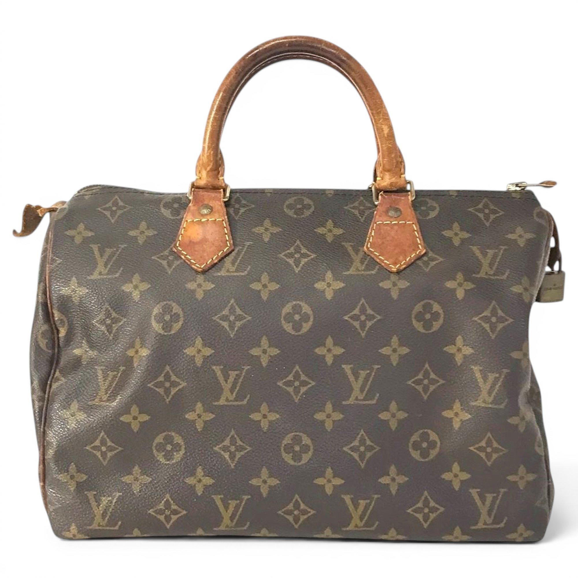 Speedy leather handbag