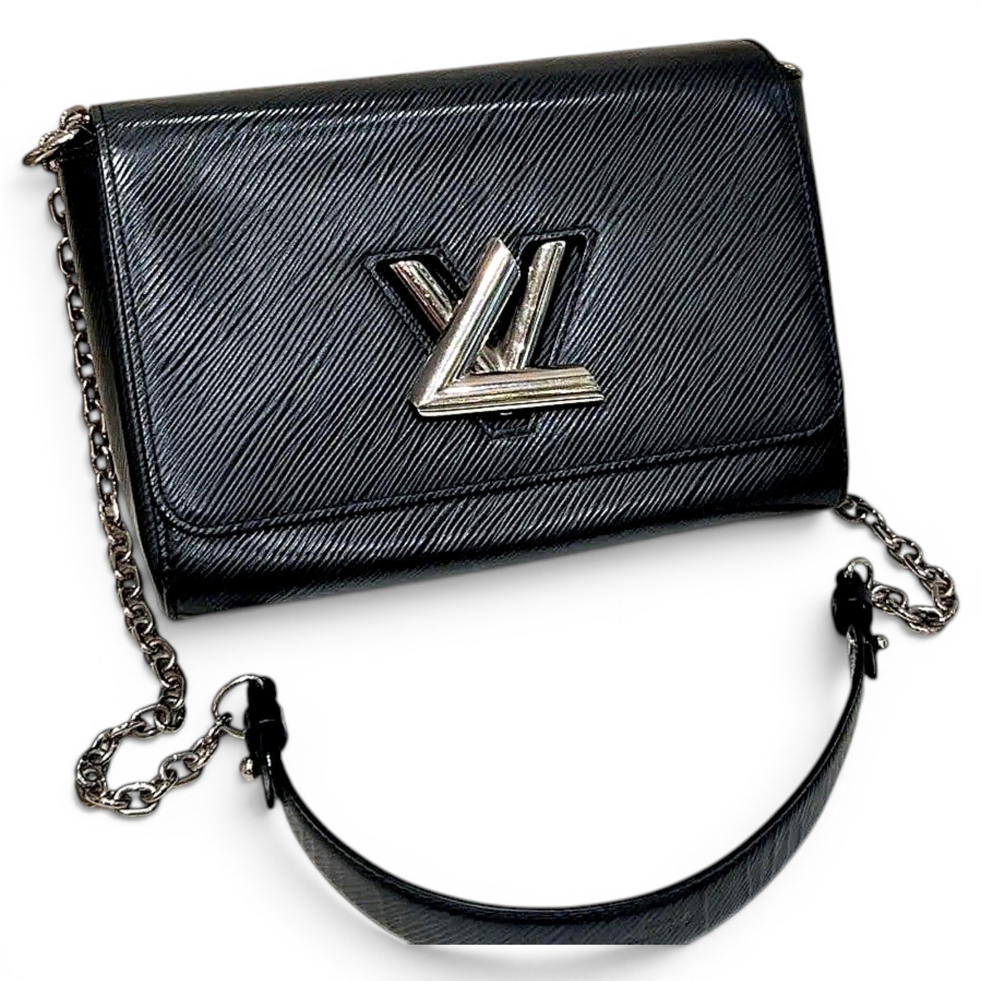 Twist leather handbag