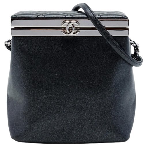 Vanity leather handbag