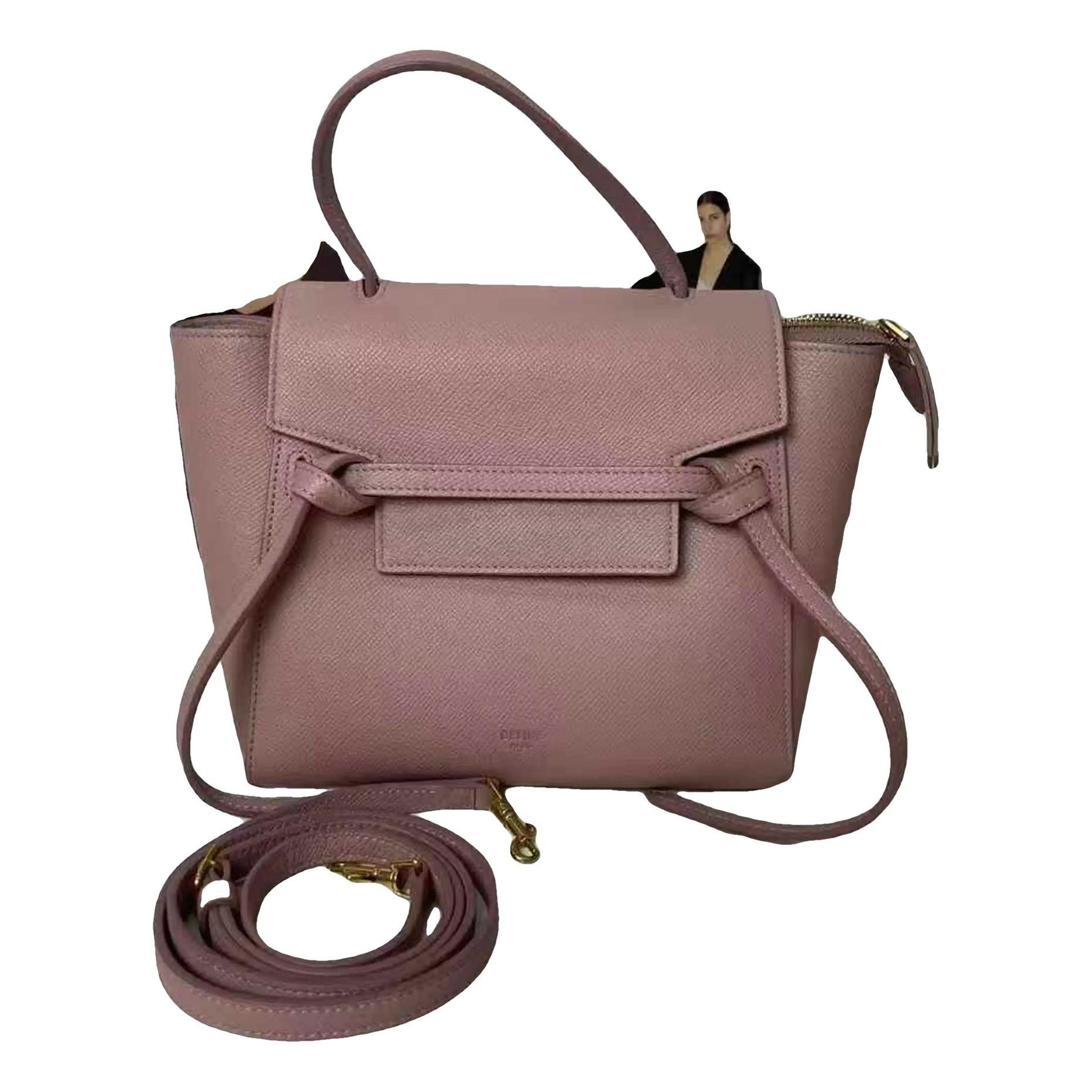 Belt leather handbag