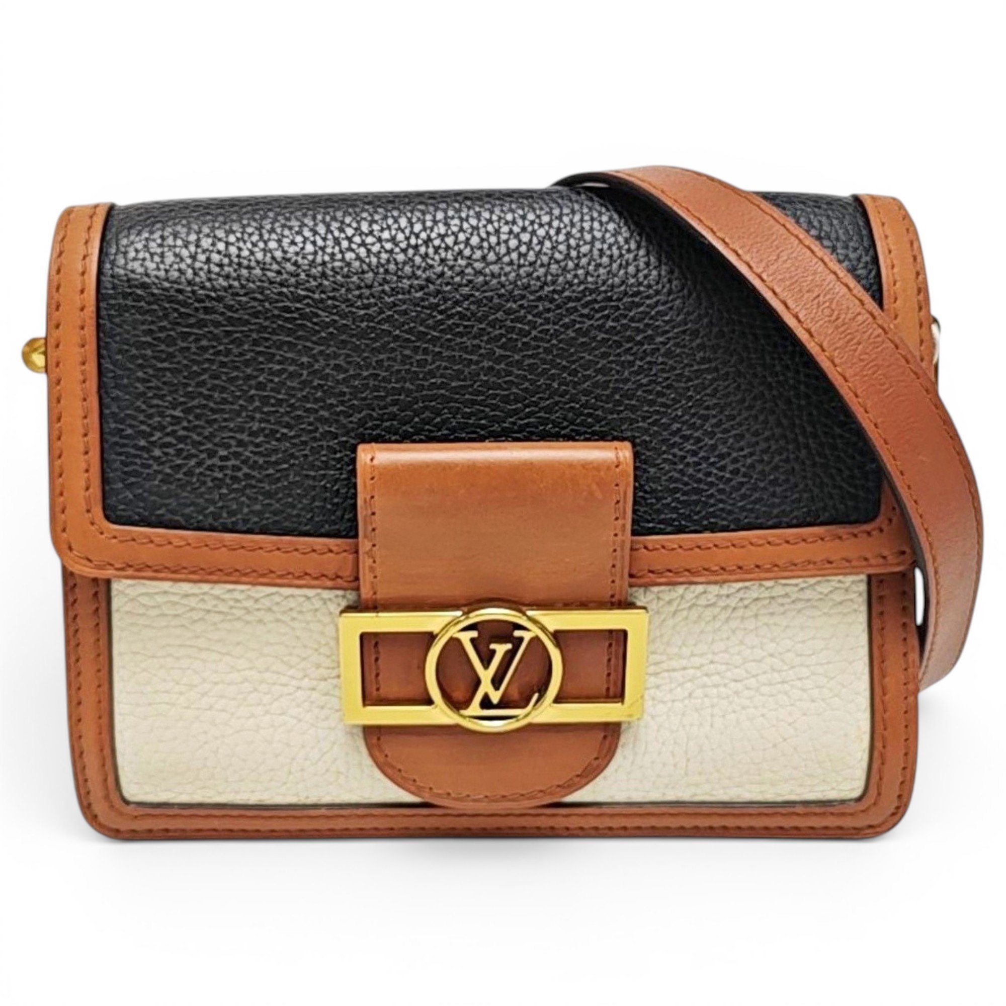 Dauphine leather handbag