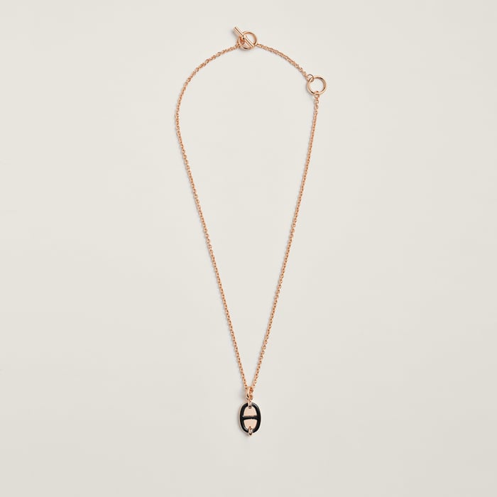 Noir Mini Maillon Pendant, Small Model