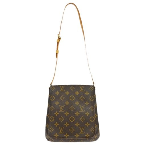 Musette cloth handbag