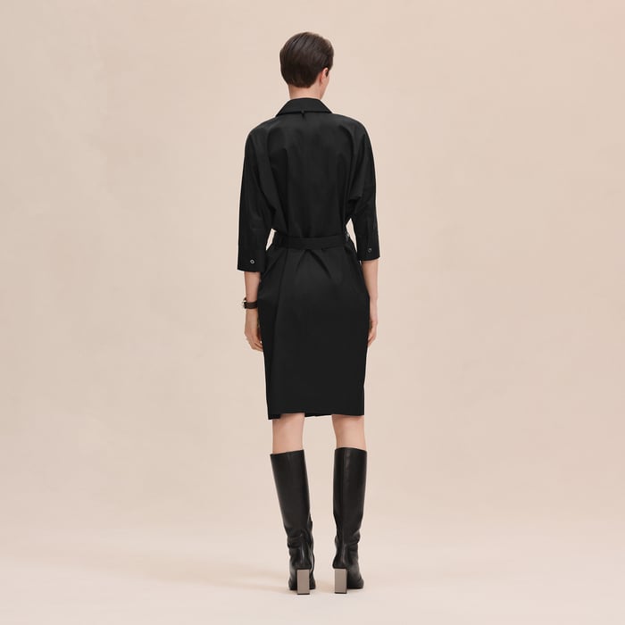 Noir Shirt Dress